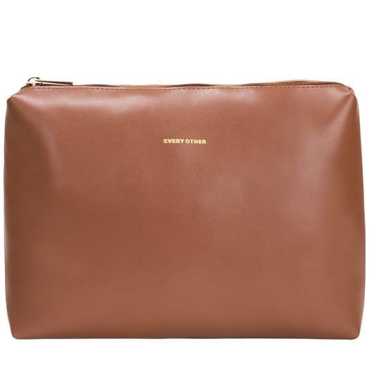 Square Shearling Tote Bag | Brown