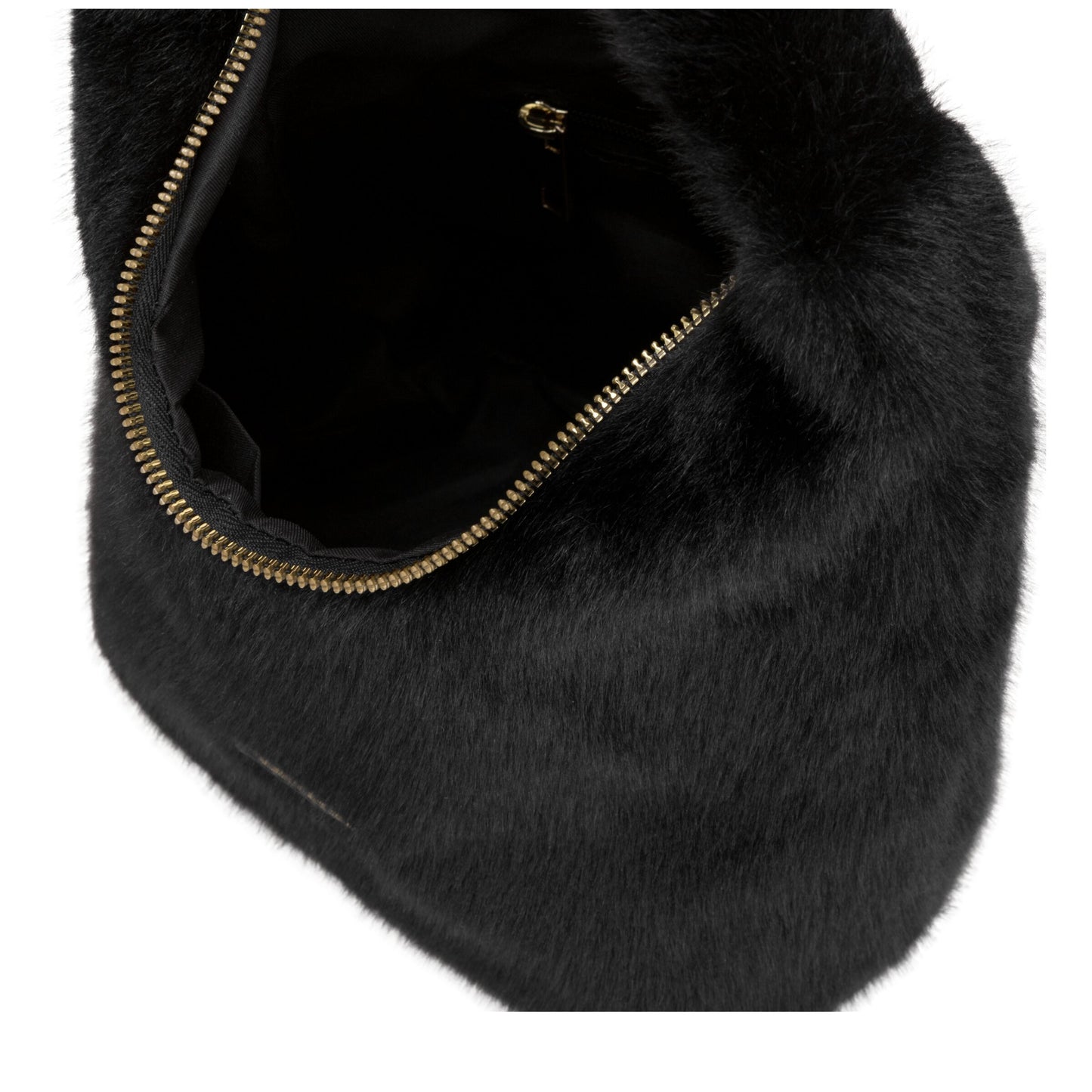Faux Fur Scoop Grab Bag | Black