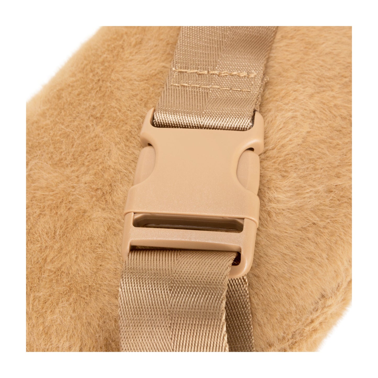 Faux Fur Sling Bag | Tan