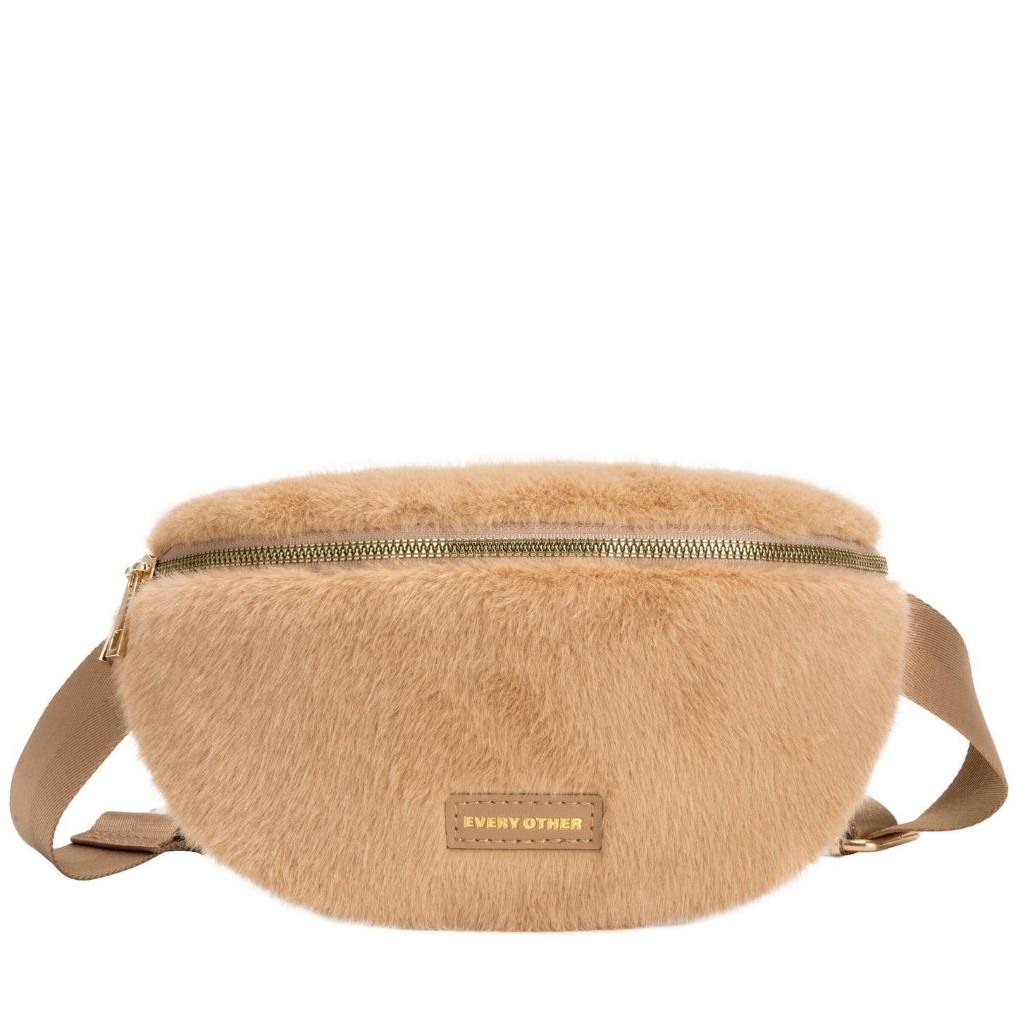 Faux Fur Sling Bag | Tan