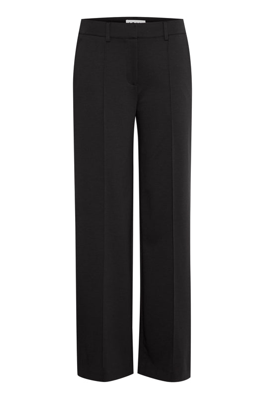 Ichi Ihkate Wide Pants | Black