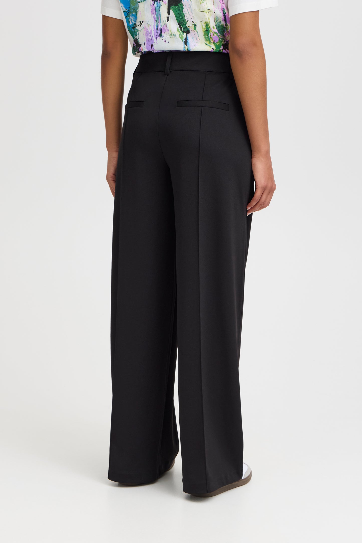 Ichi Ihkate Wide Pants | Black