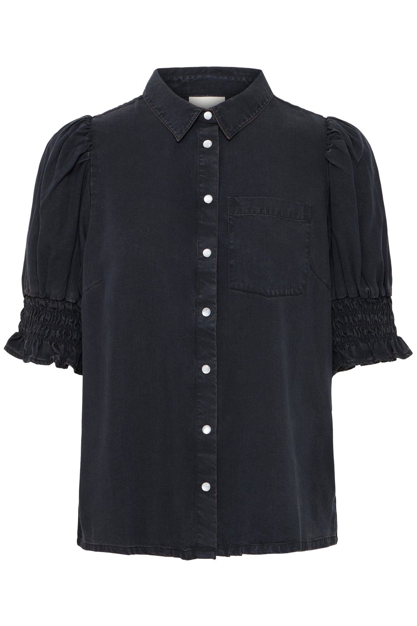 Ichi IhBorgie Shirt | Washed Black