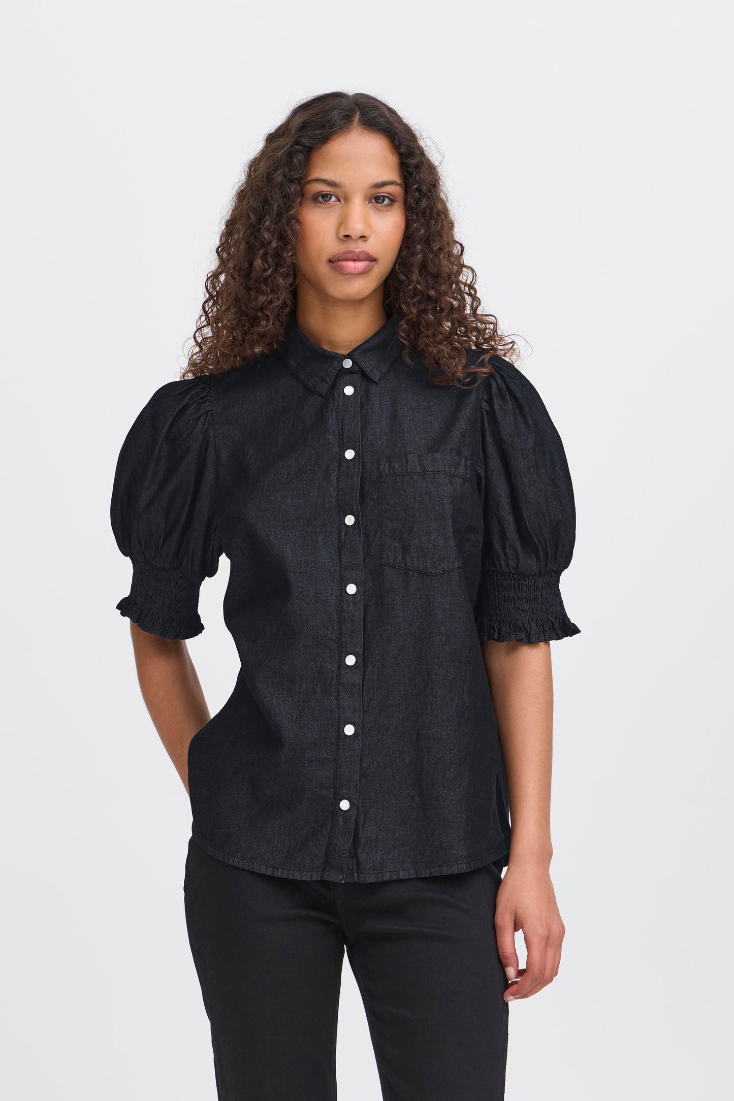 Ichi Borgie Shirt | Washed Black