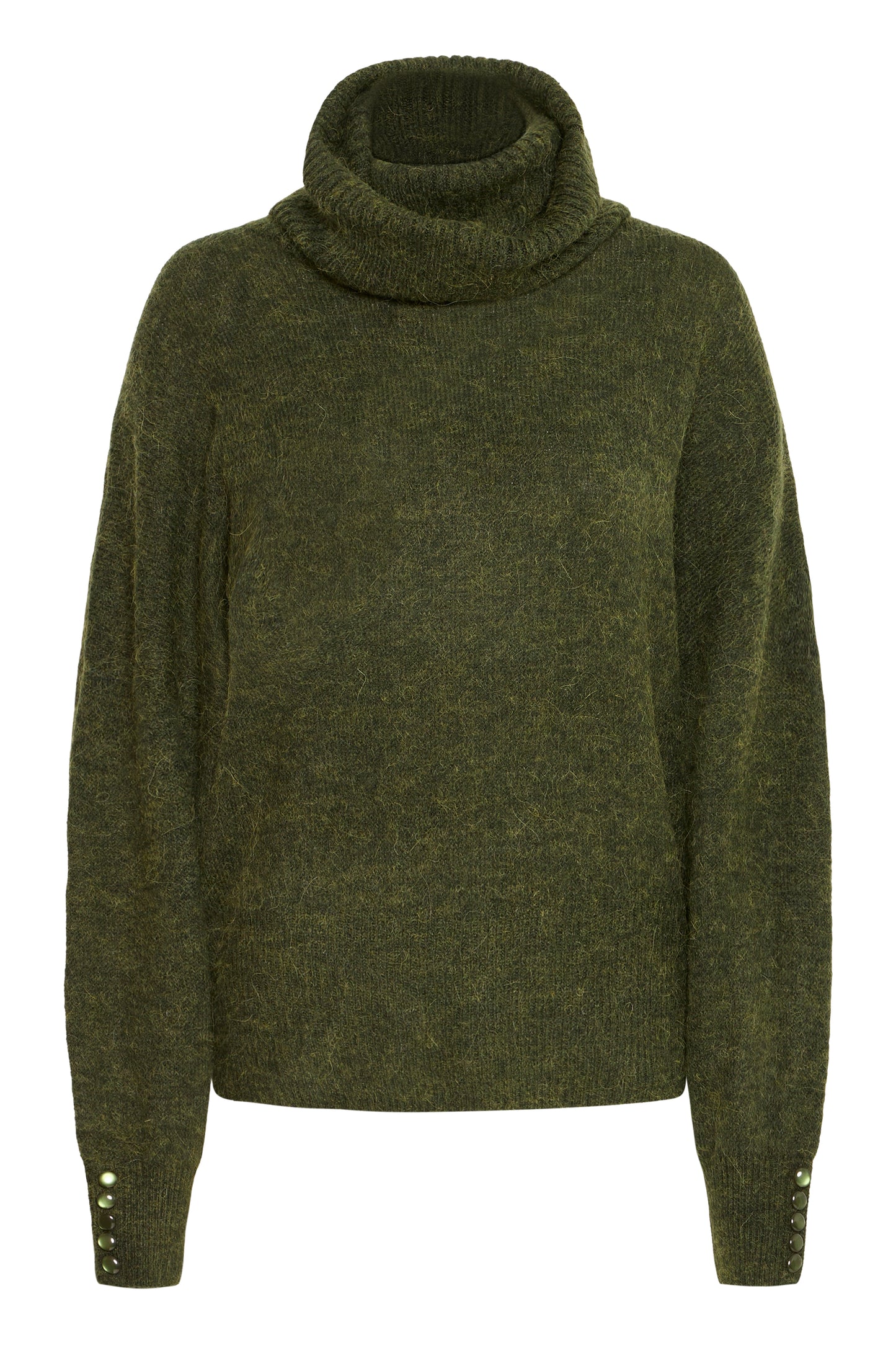 Ichi IhKamara Roll Neck Jumper | Rifle Green