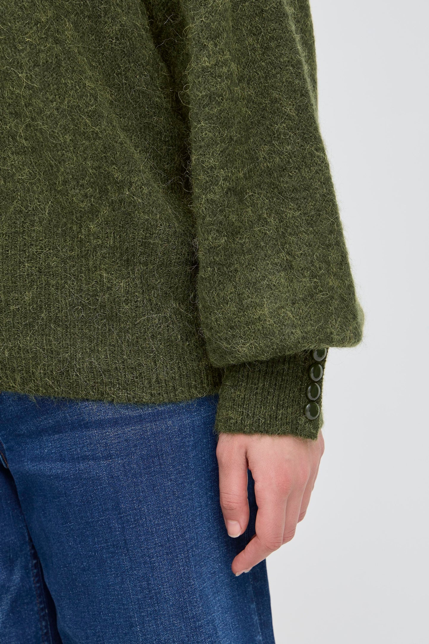 Ichi Kamara Roll Neck Jumper | Rifle Green