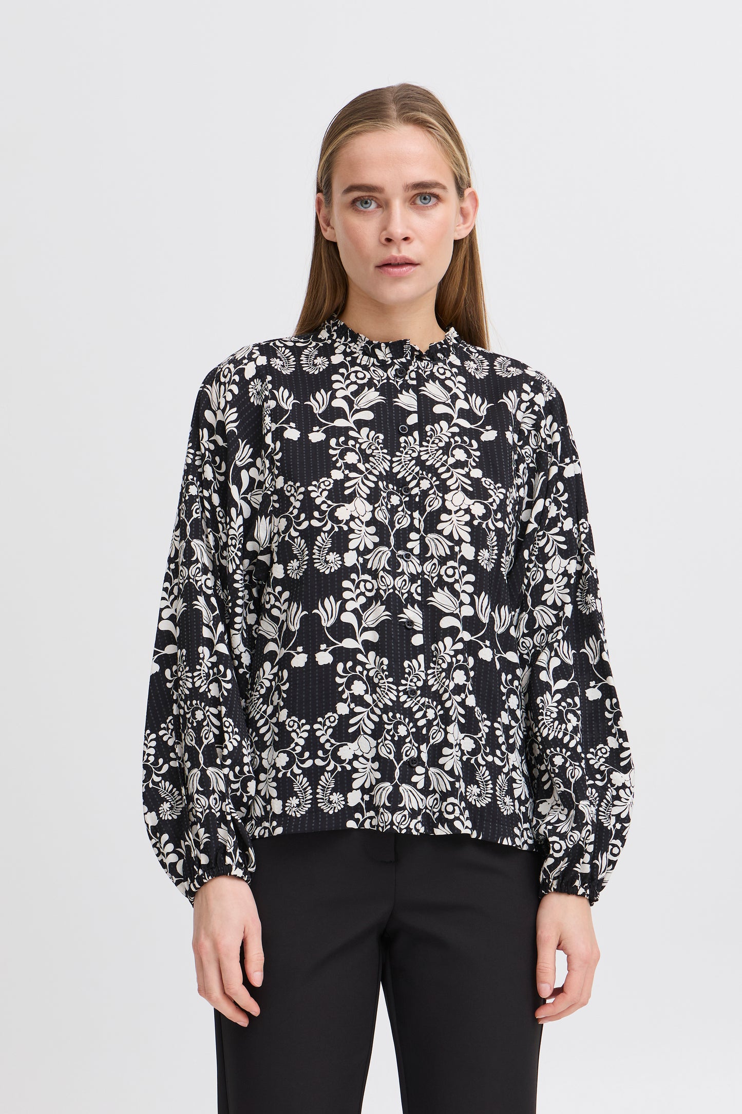Ichi Ihgocina Shirt | Black Flower