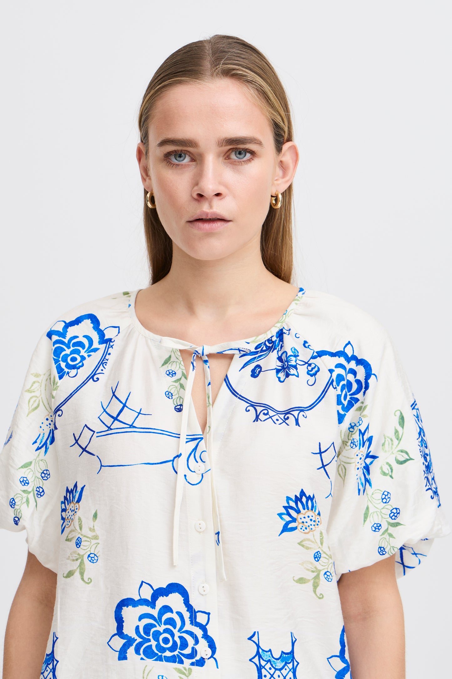 Ichi Ihlucie Shirt | Big Scale Tile Aop