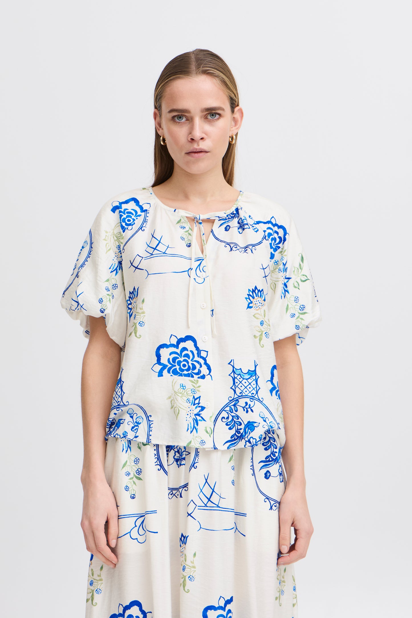 Ichi Ihlucie Shirt | Big Scale Tile Aop
