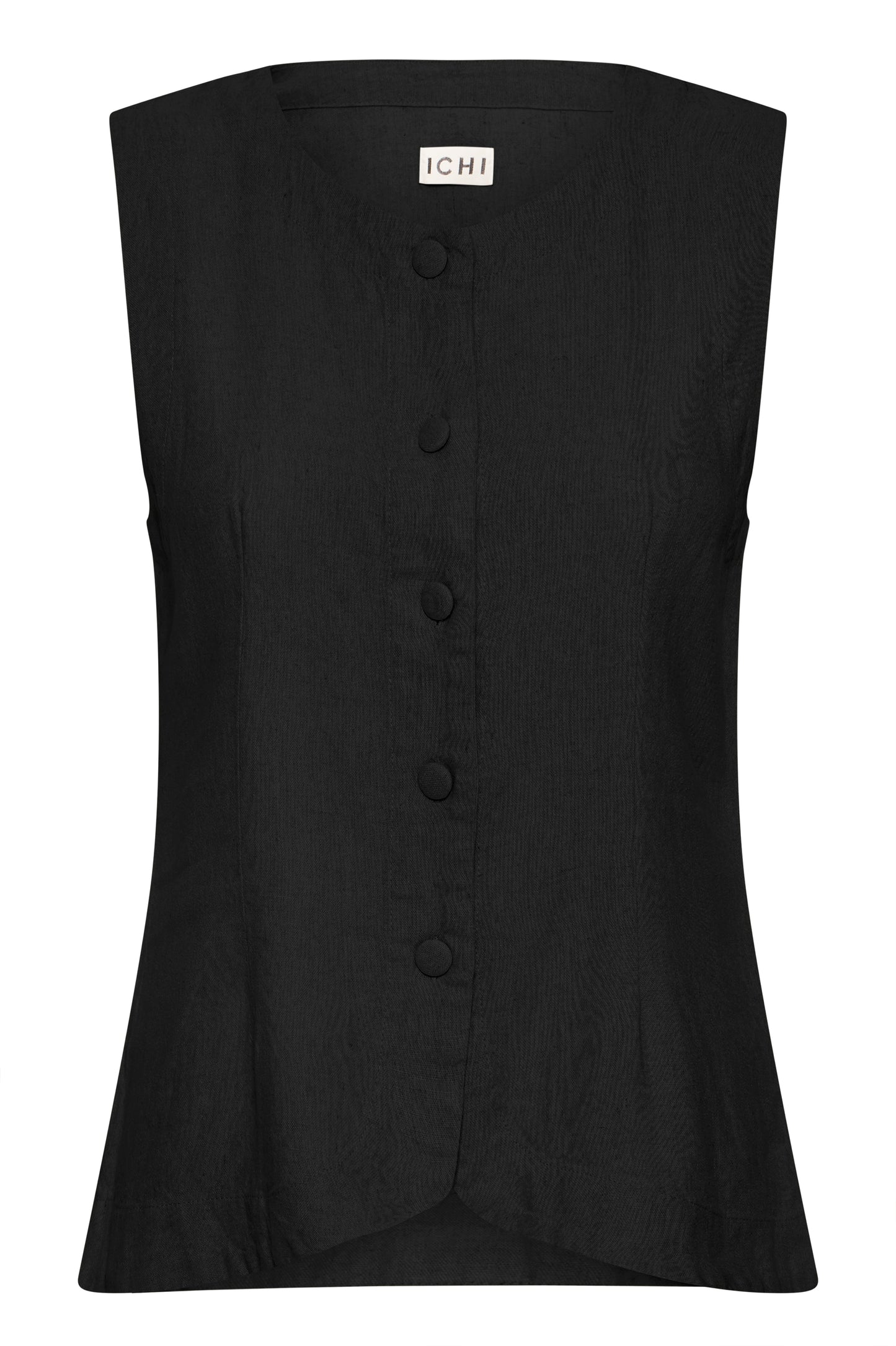 Ichi Linno Waistcoat | Black