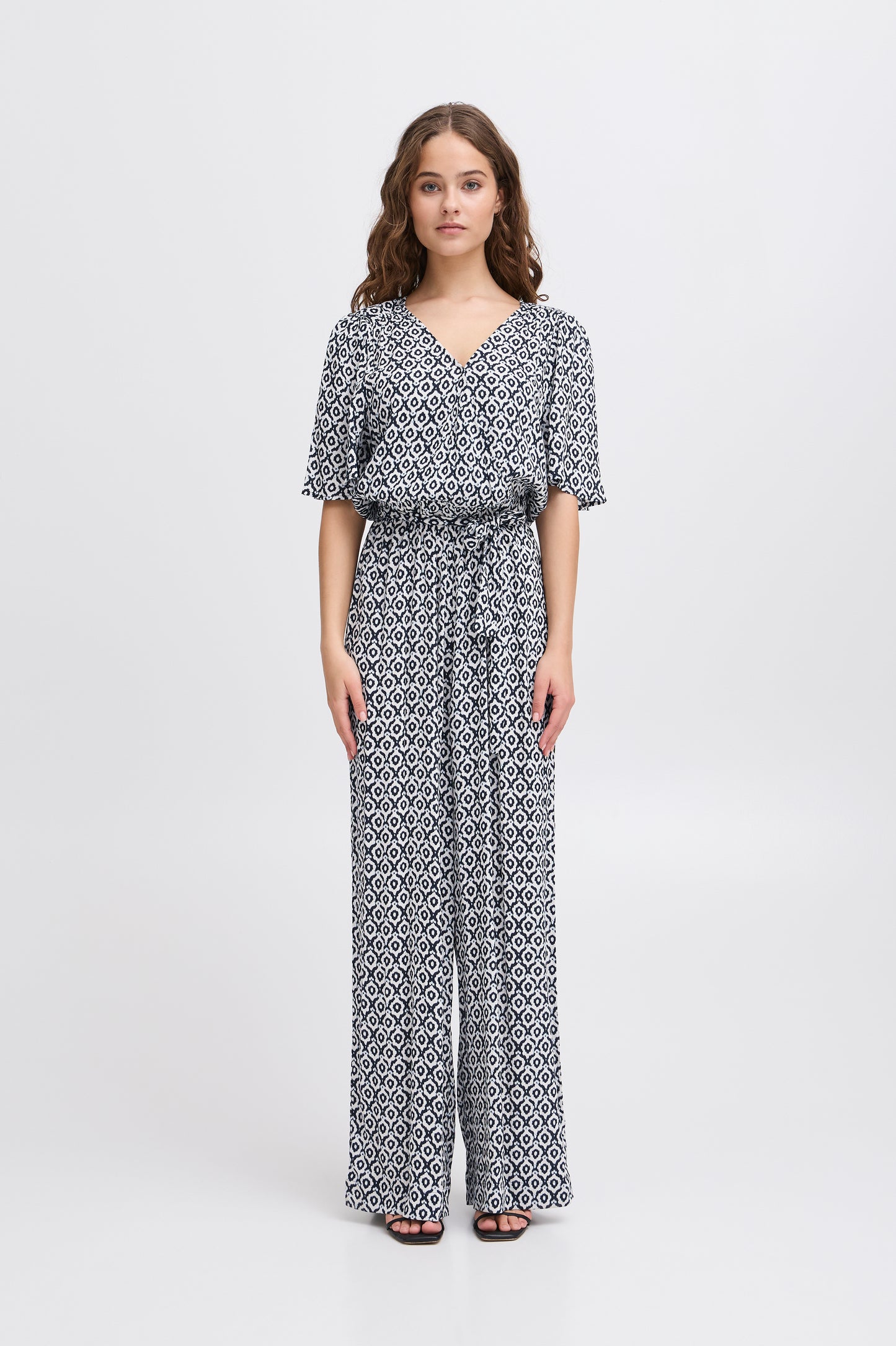 Ichi Marrakech Jumpsuit | Total Eclipse Ikat