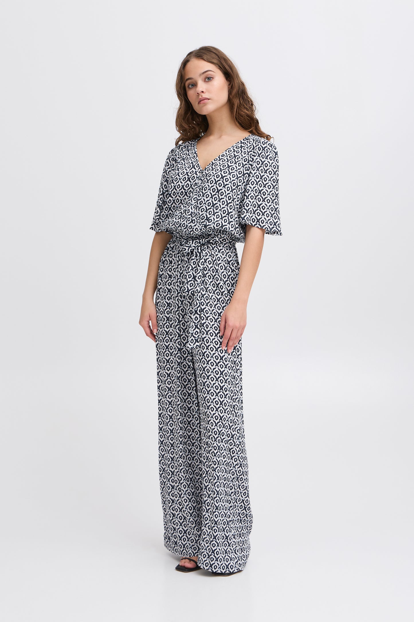Ichi Marrakech Jumpsuit | Total Eclipse Ikat