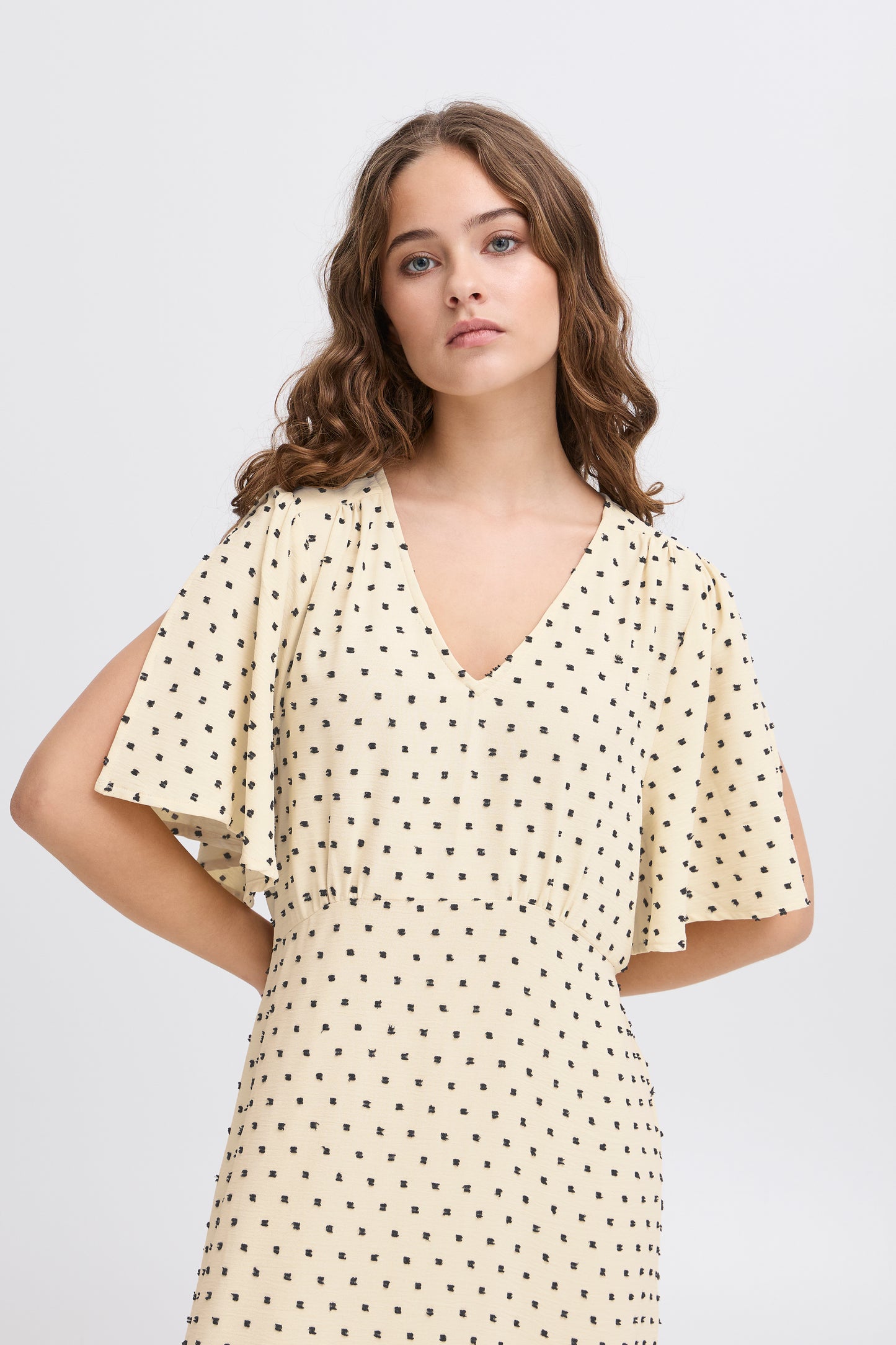 Ichi IhZabby Dress | Almond Milk