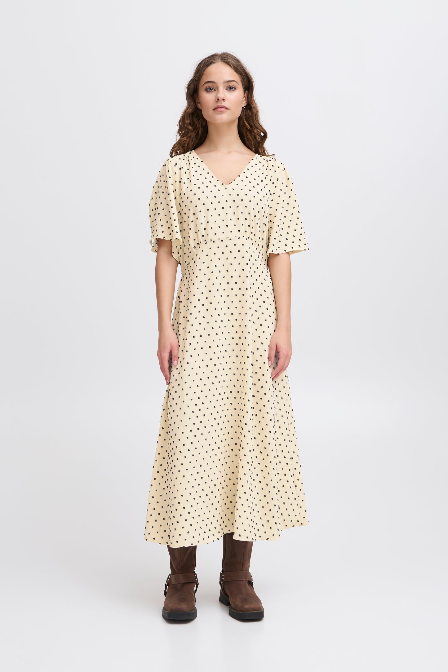 Ichi IhZabby Dress | Almond Milk