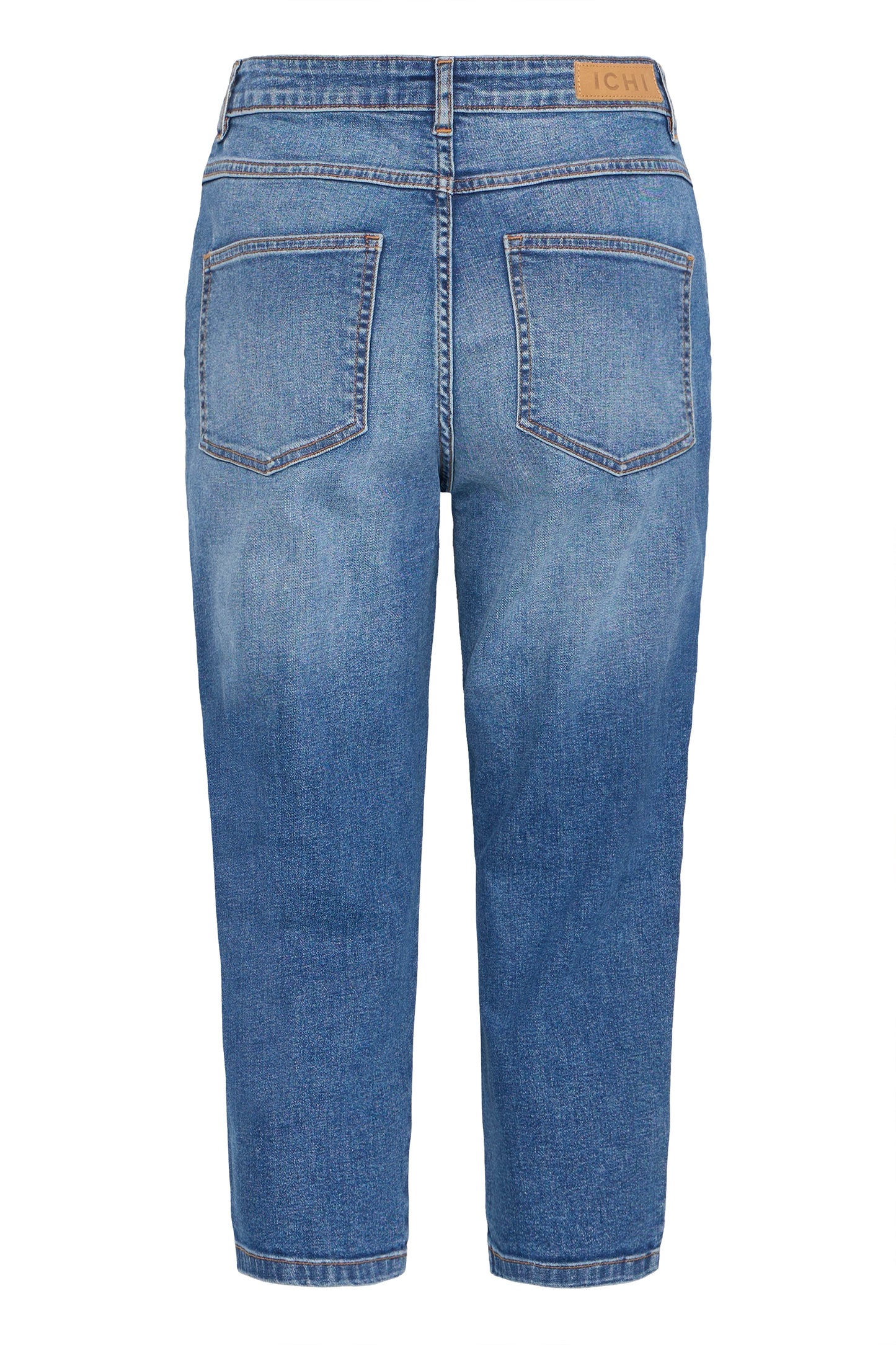 Ichi Ihtwiggy Capri Jeans | Washed Medium Blue