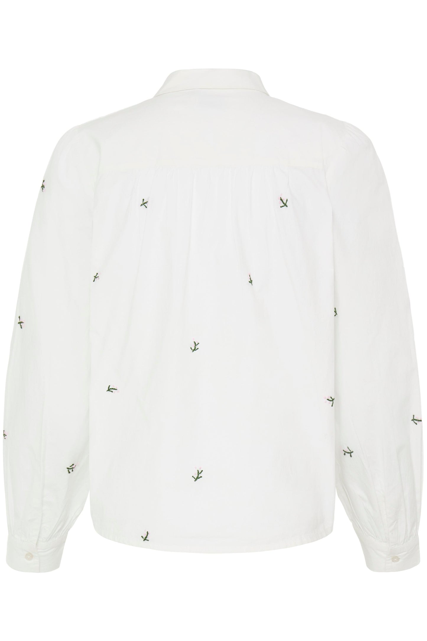 Ichi Sanaz Shirt | Alaskan Blue Flower Emb
