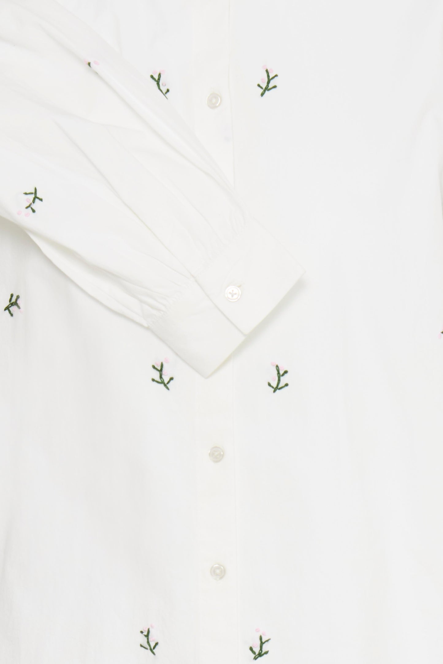 Ichi Sanaz Shirt | Alaskan Blue Flower Emb