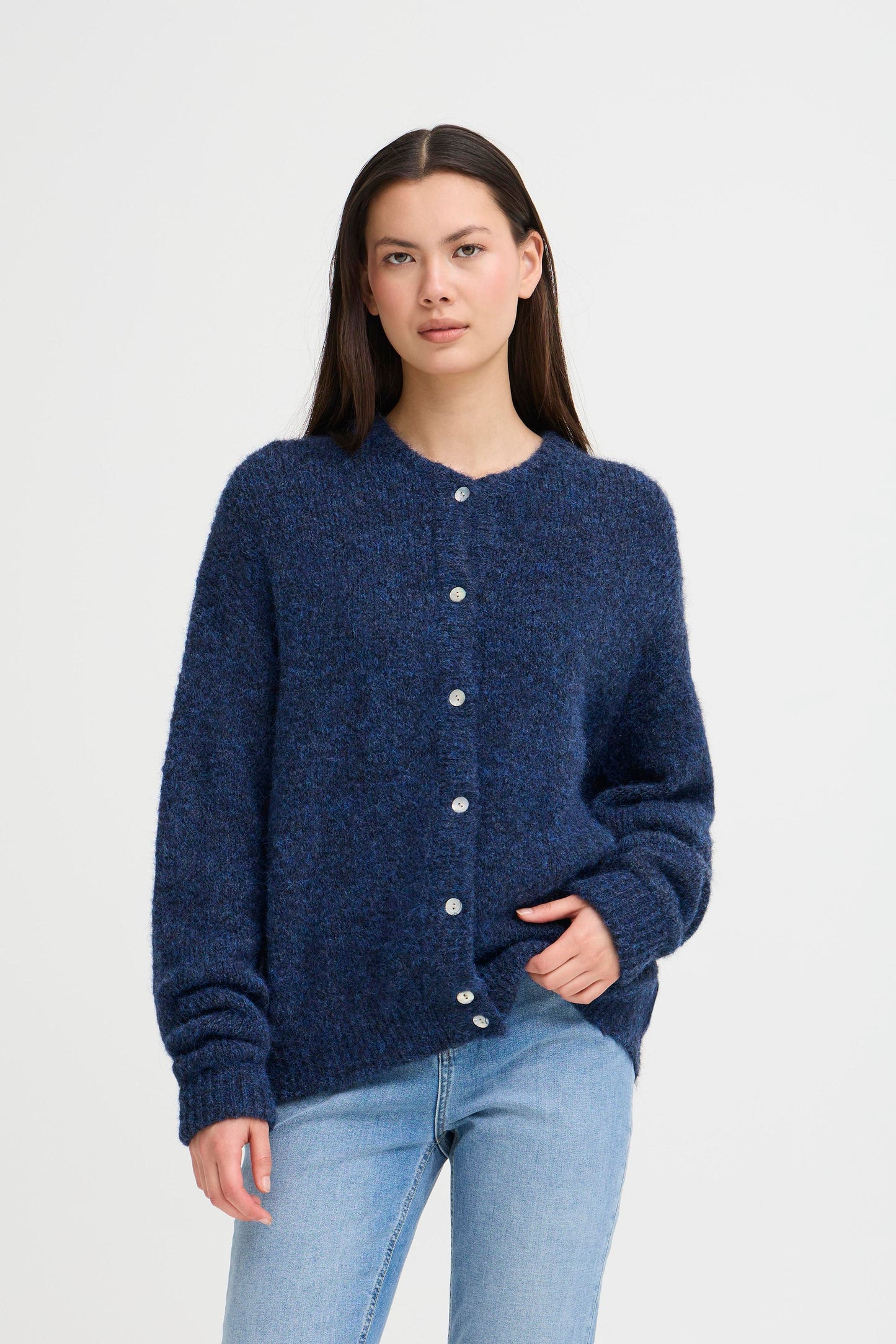 Ichi Belablue Cardigan | Patriot Blue