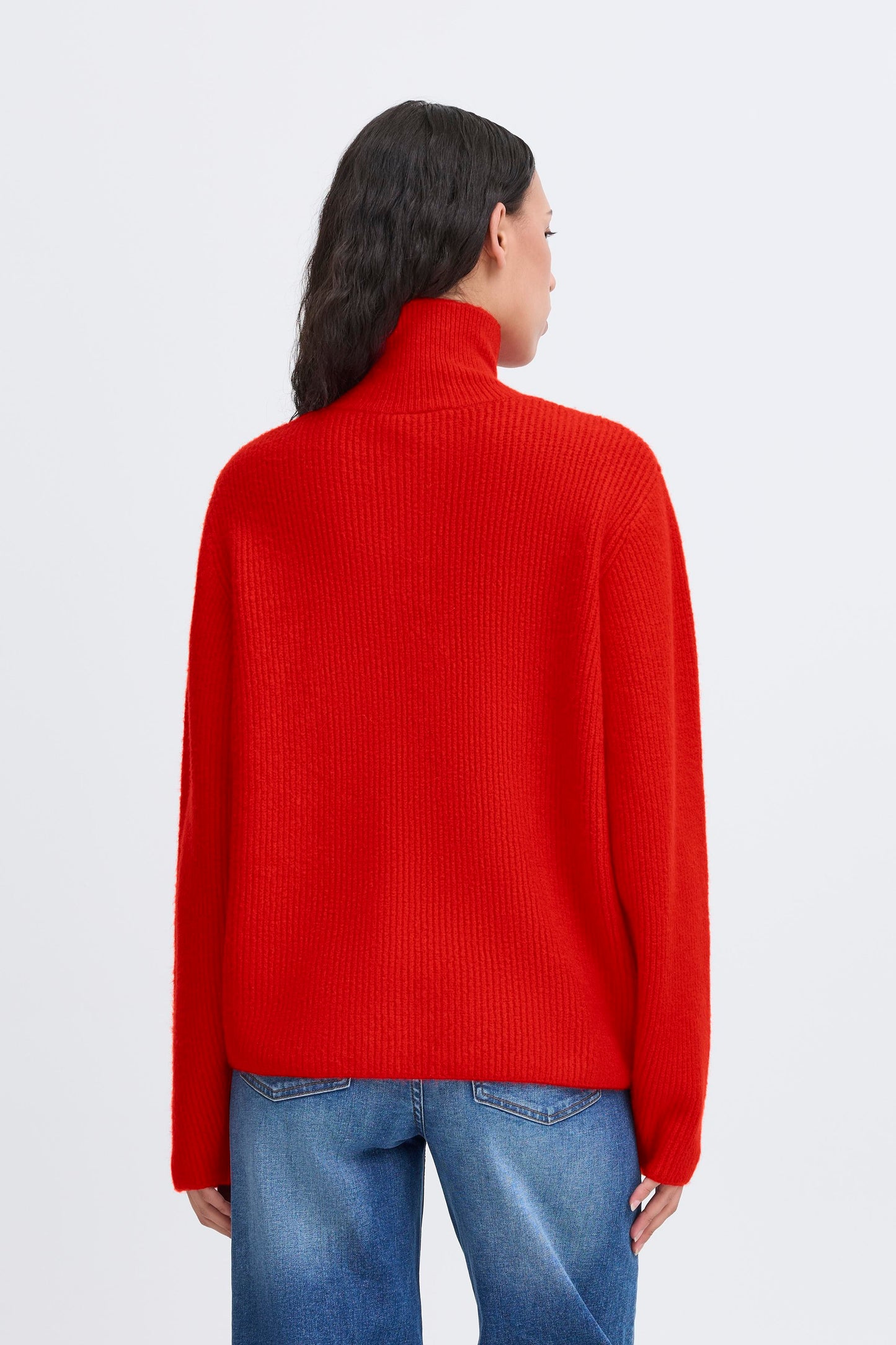 Ichi Ducie Cardigan | Fiery Red