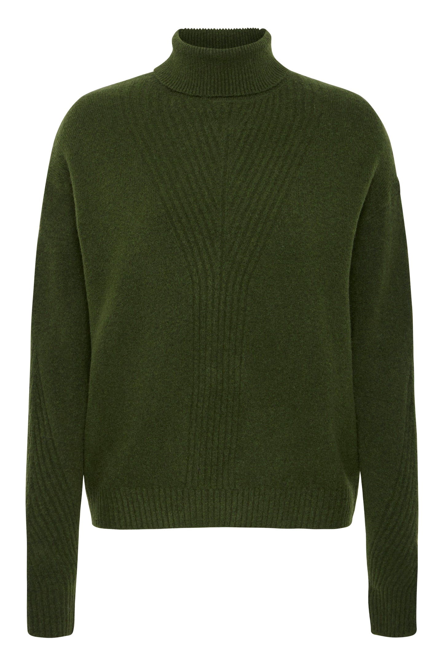 Ichi IhDasila Roll Neck Jumper | Rifle Green