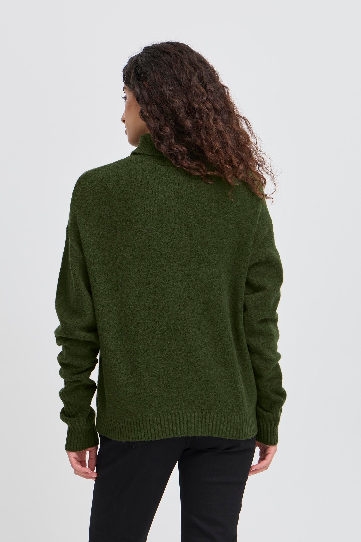 Ichi Dasila Roll Neck Jumper | Rifle Green