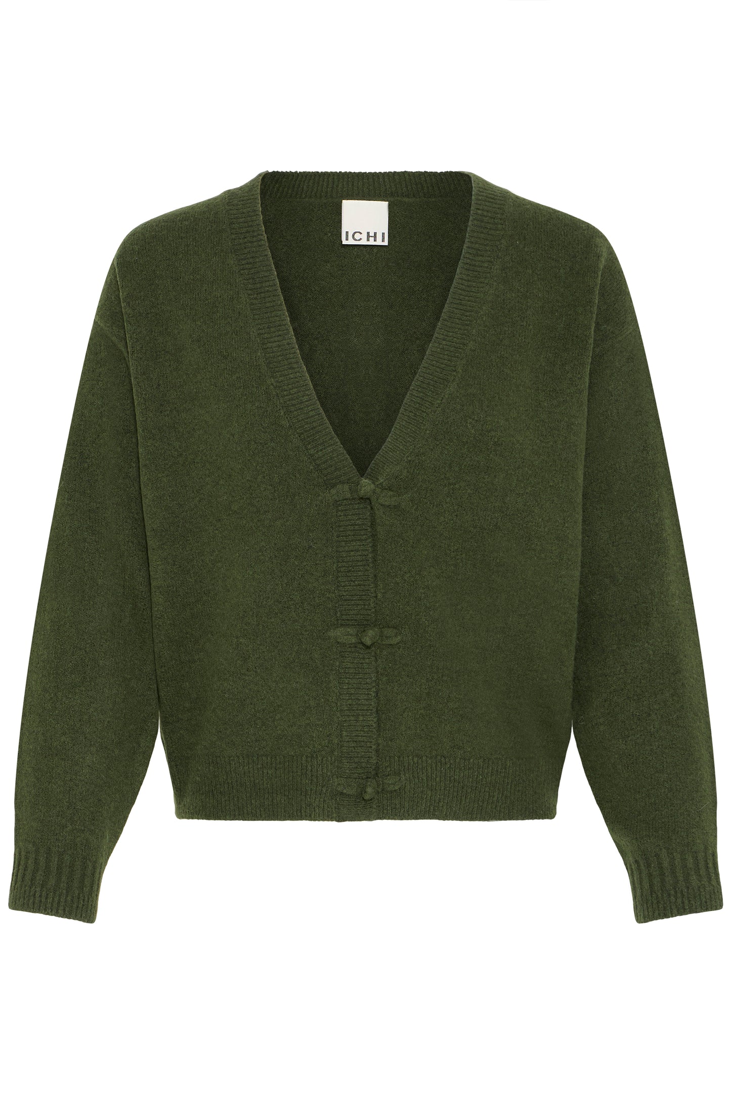 Ichi IhDasila Cardigan | Rifle Green