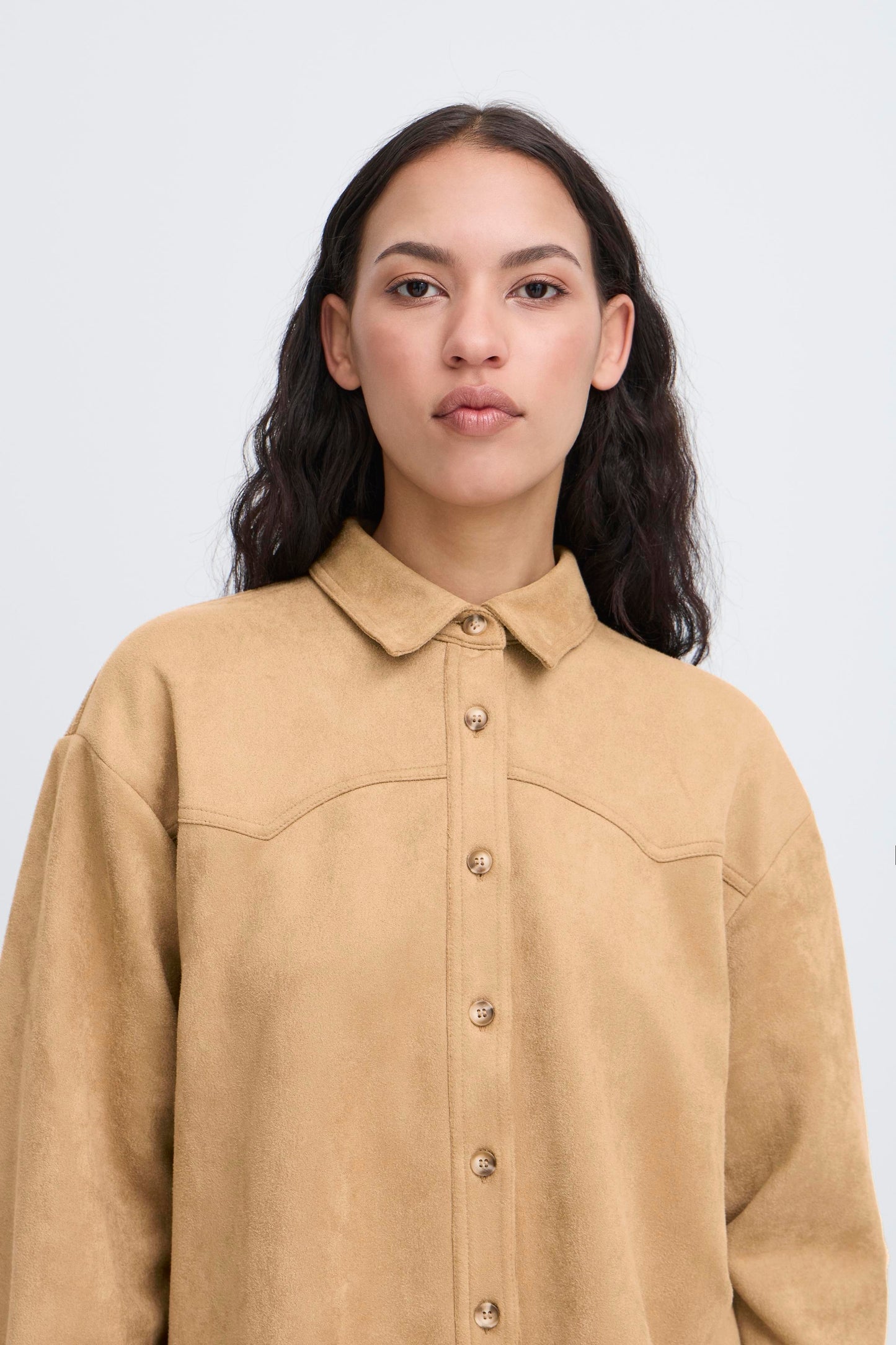 Ichi Effano Shirt | Travertine