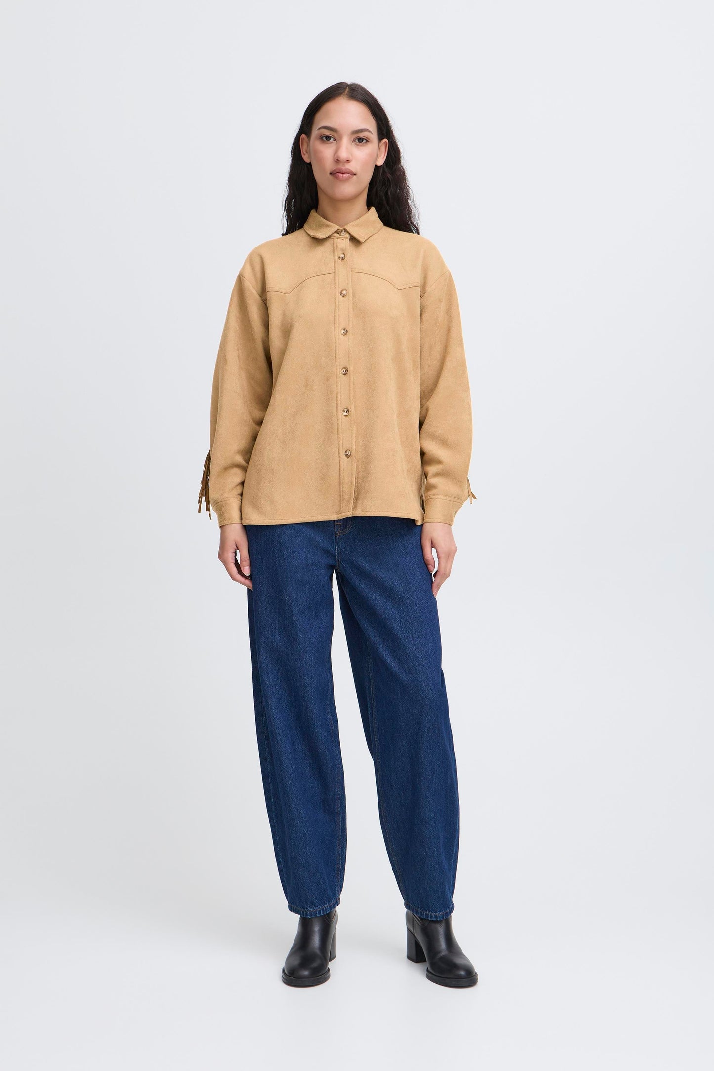 Ichi Effano Shirt | Travertine