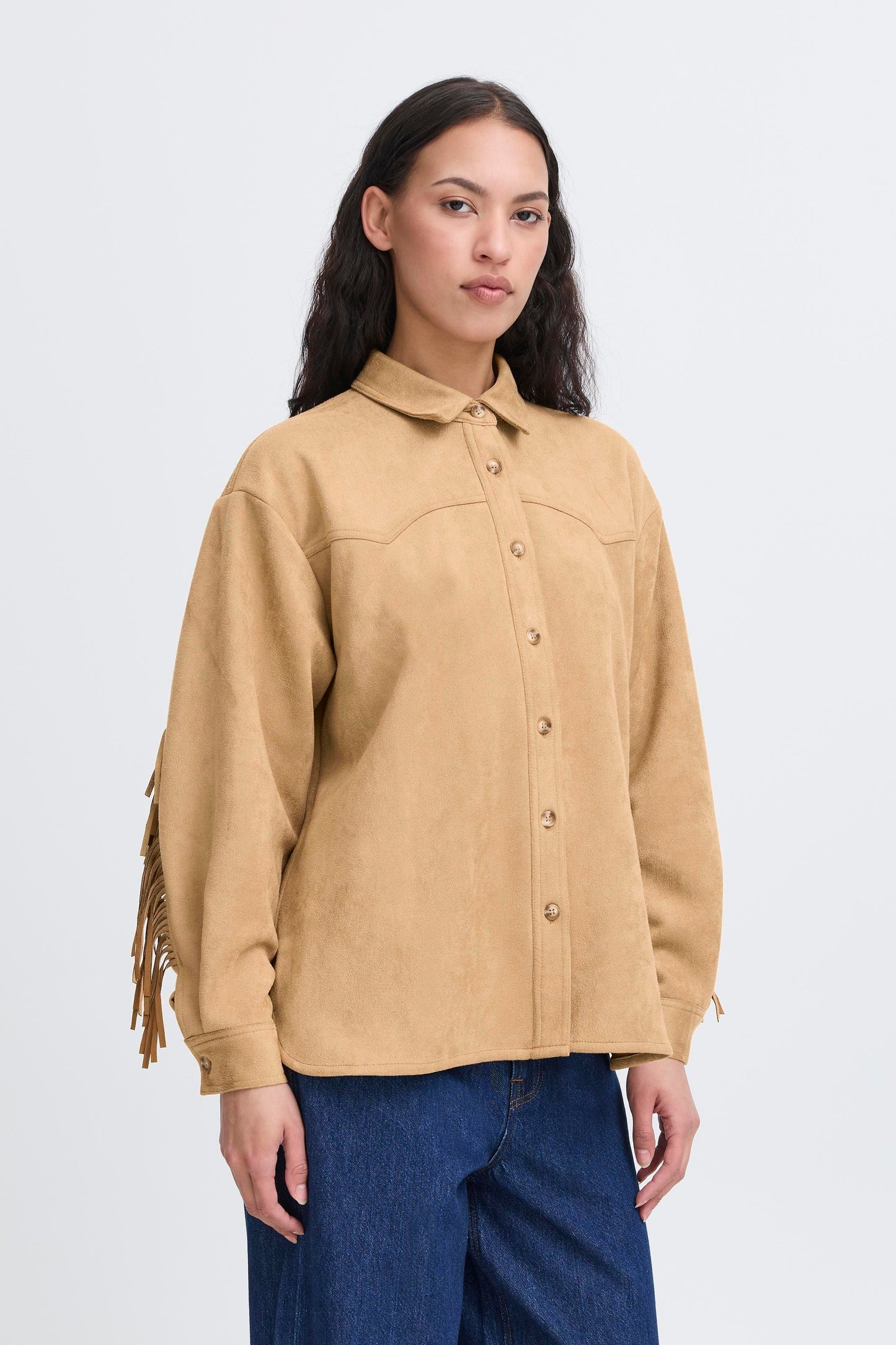 Ichi Effano Shirt | Travertine