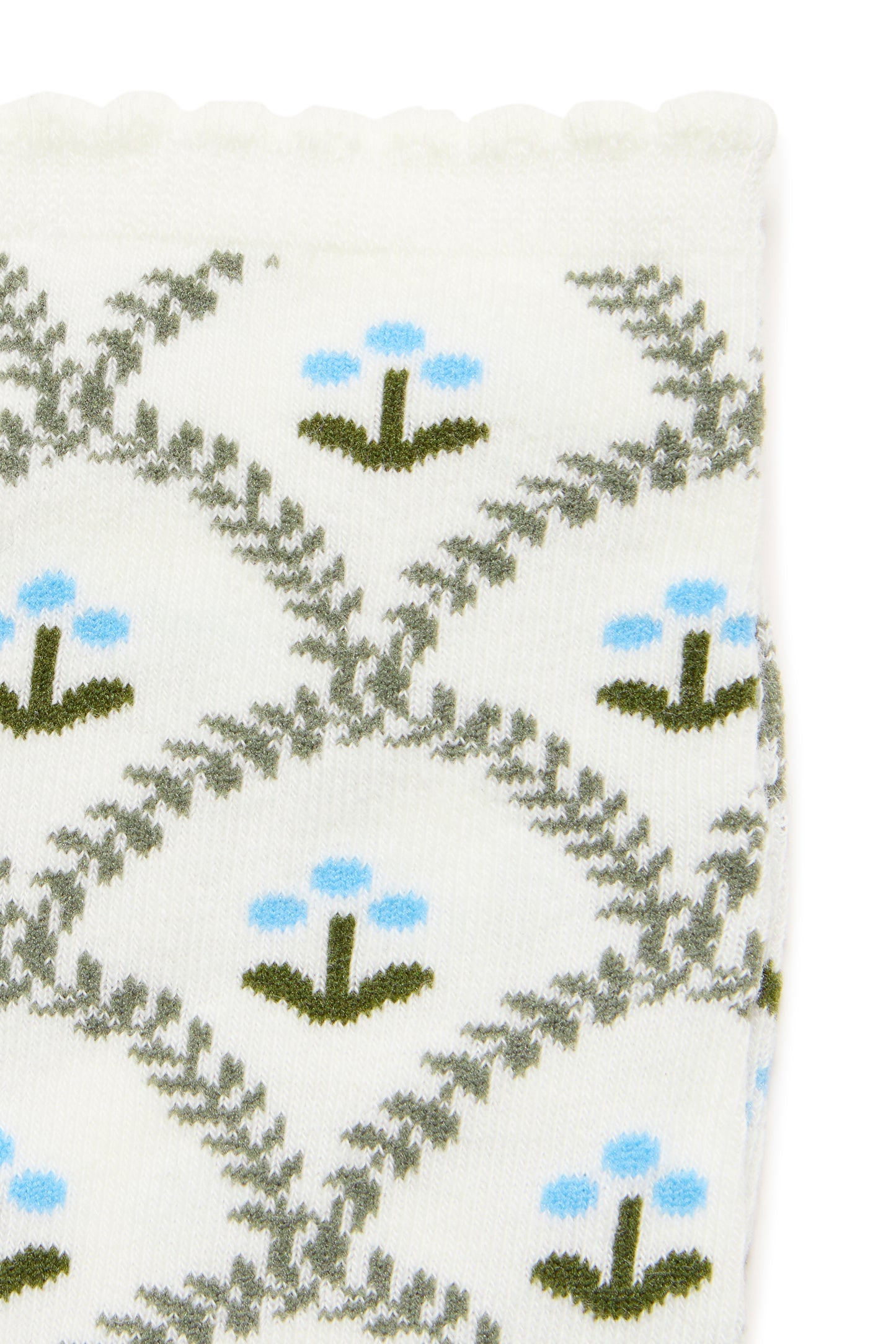 Ichi Floral Socks | Mulled Basil