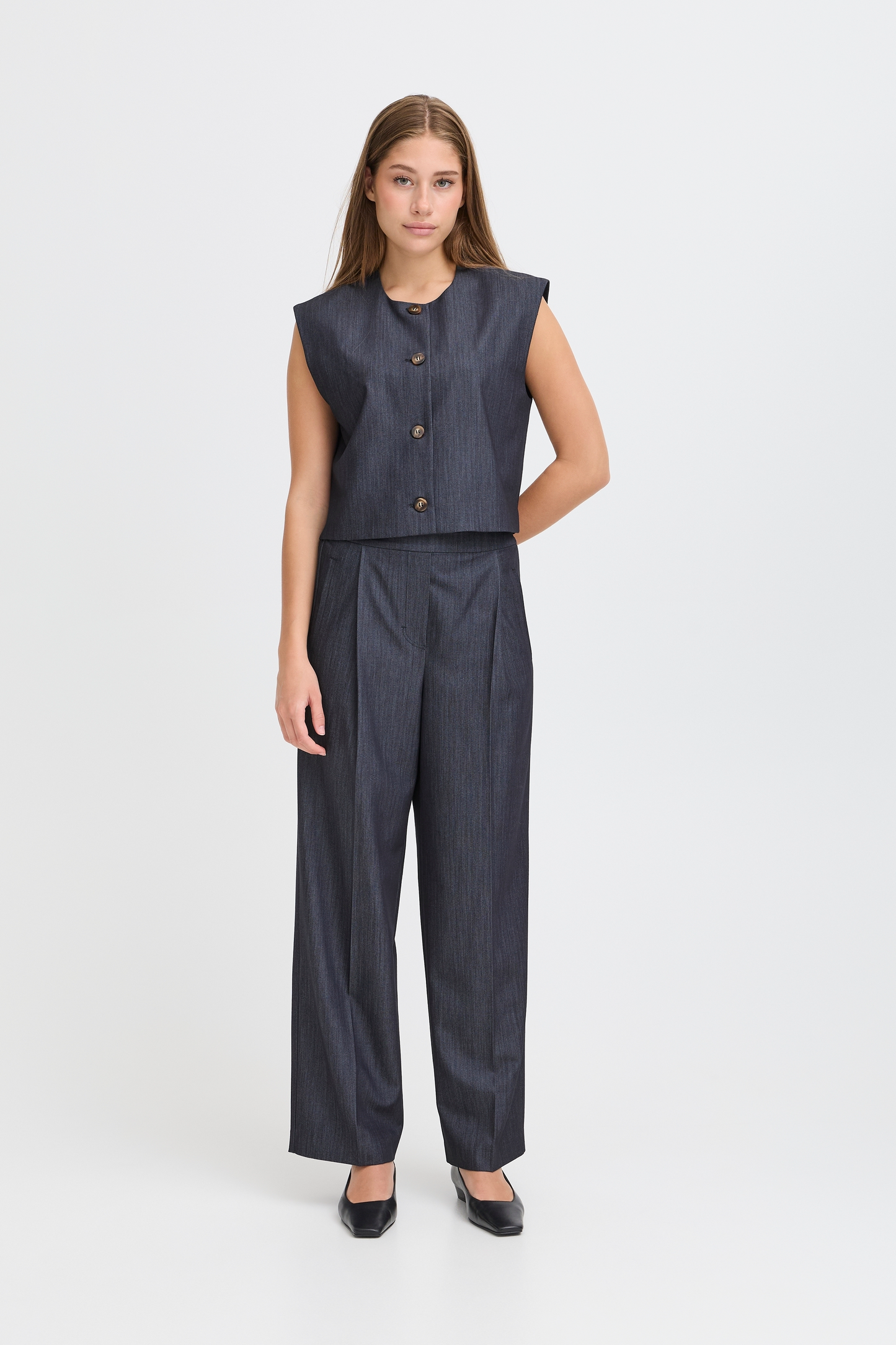 Ichi Jumi Waistcoat | Dark Blue