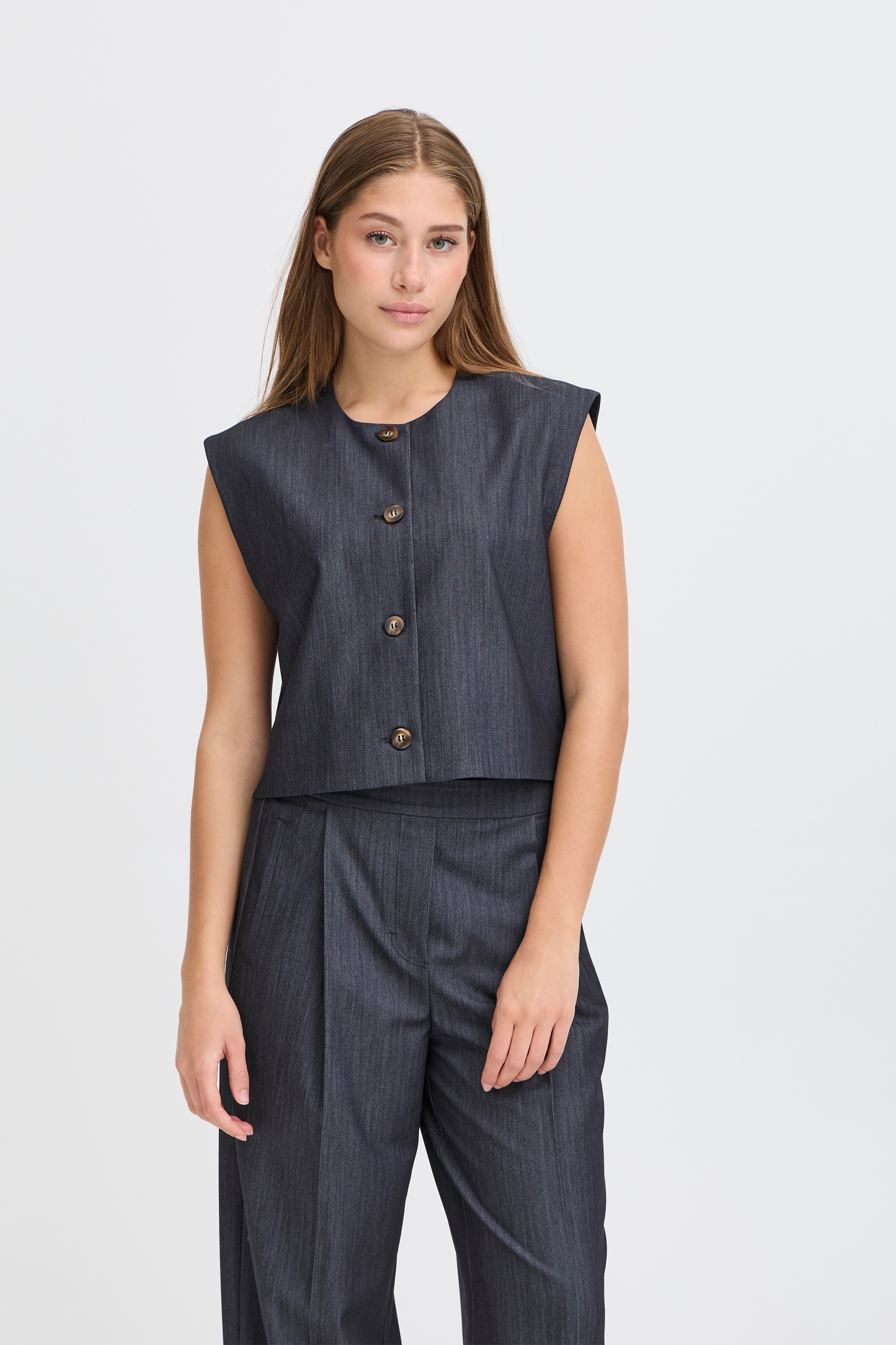 Ichi Jumi Waistcoat | Dark Blue
