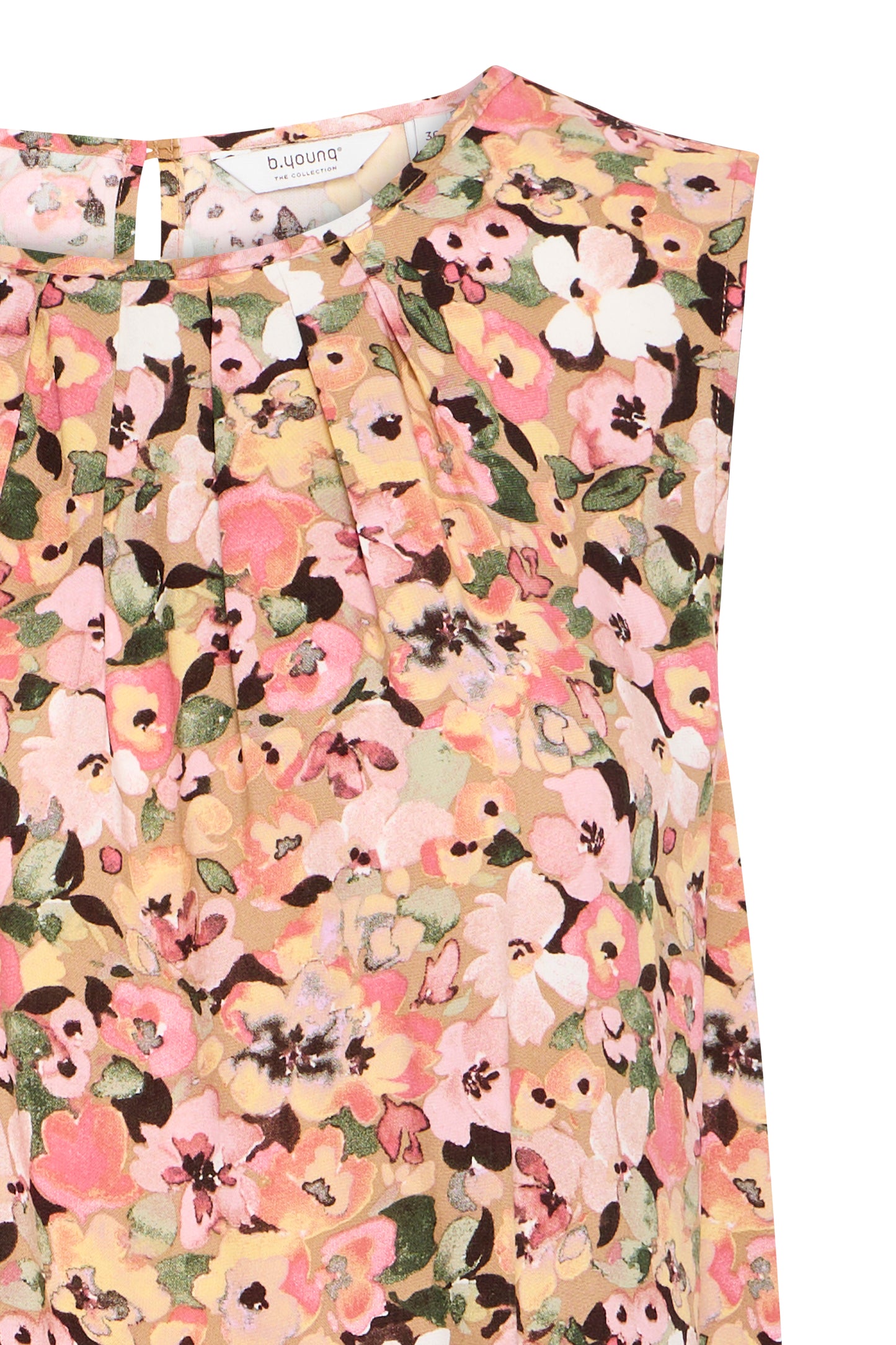 B Young Bymmjoella Sleeveless Top | Coral Blush Flower