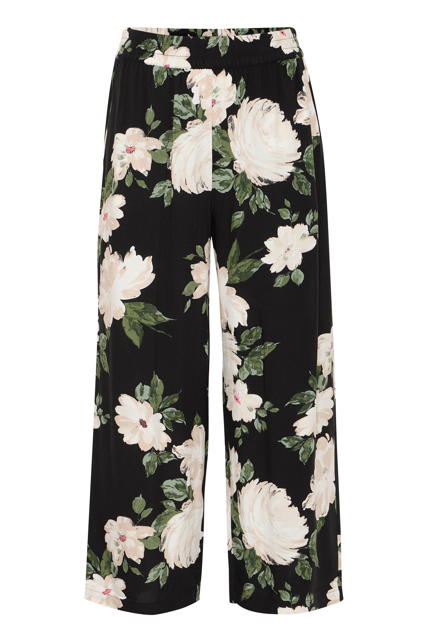 B Young Bymmjoella Crop Pants | Black Roses