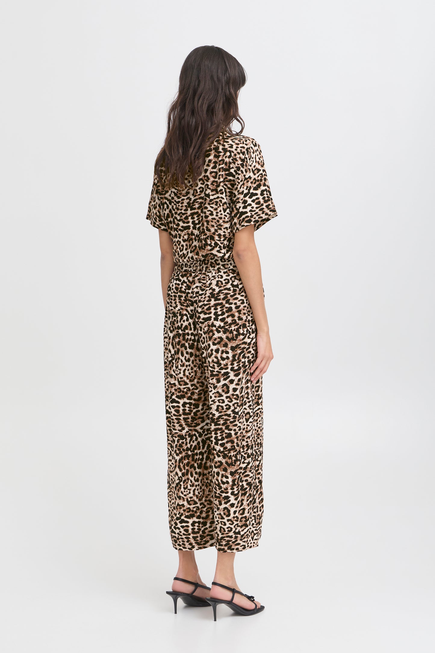 B Young Bymmjoella Crop Pants | Birch Leopard