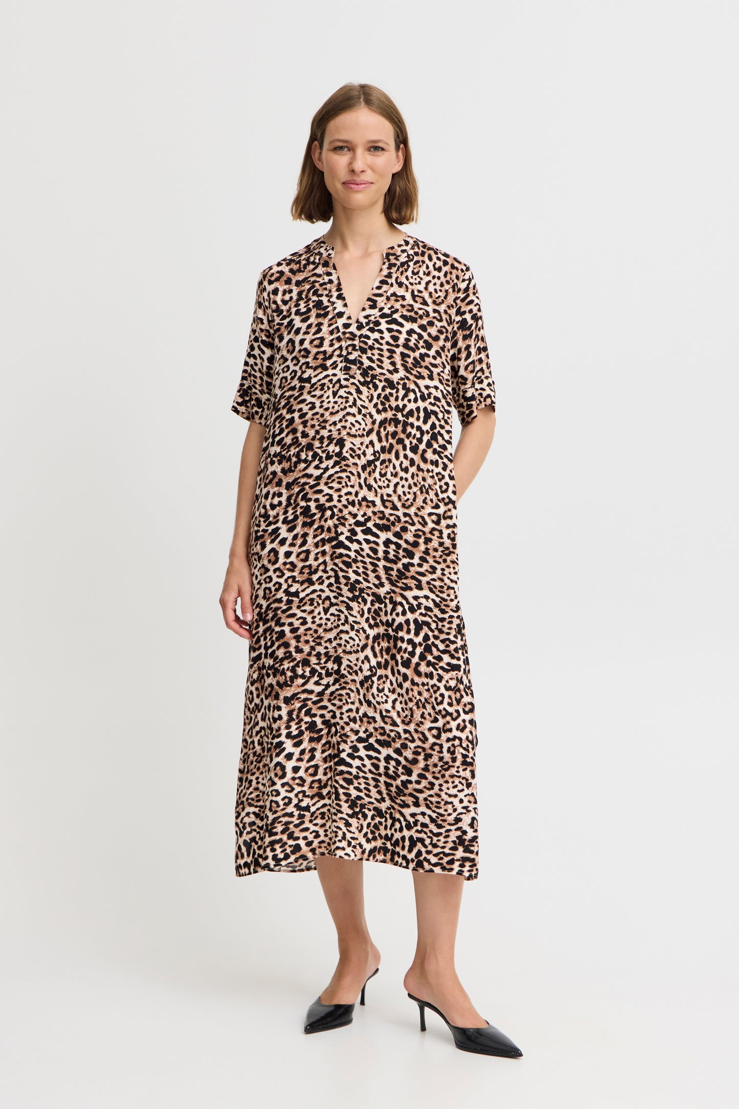 B Young Bymmjoella Dress | Birch Leopard
