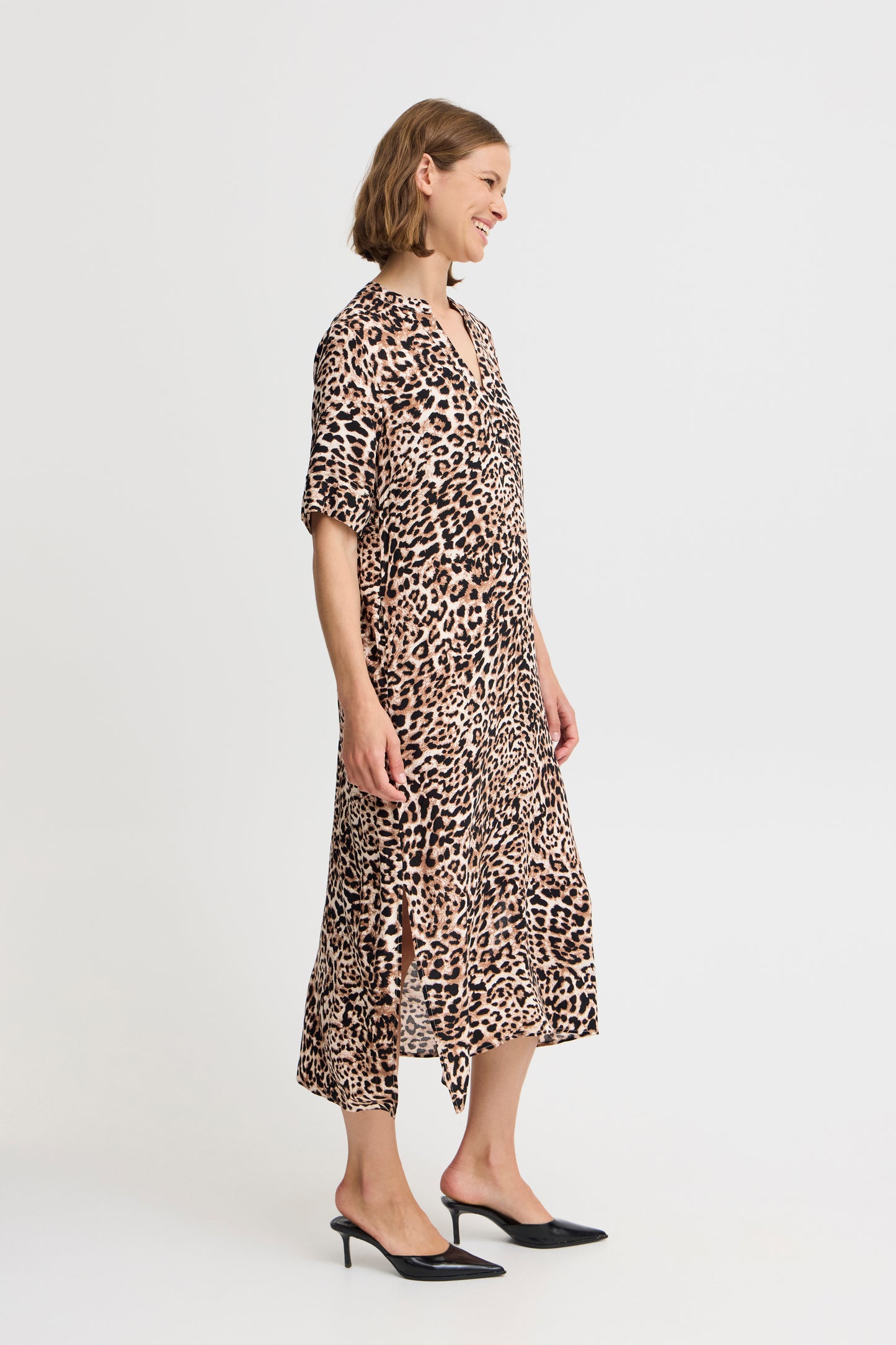 B Young Bymmjoella Dress | Birch Leopard