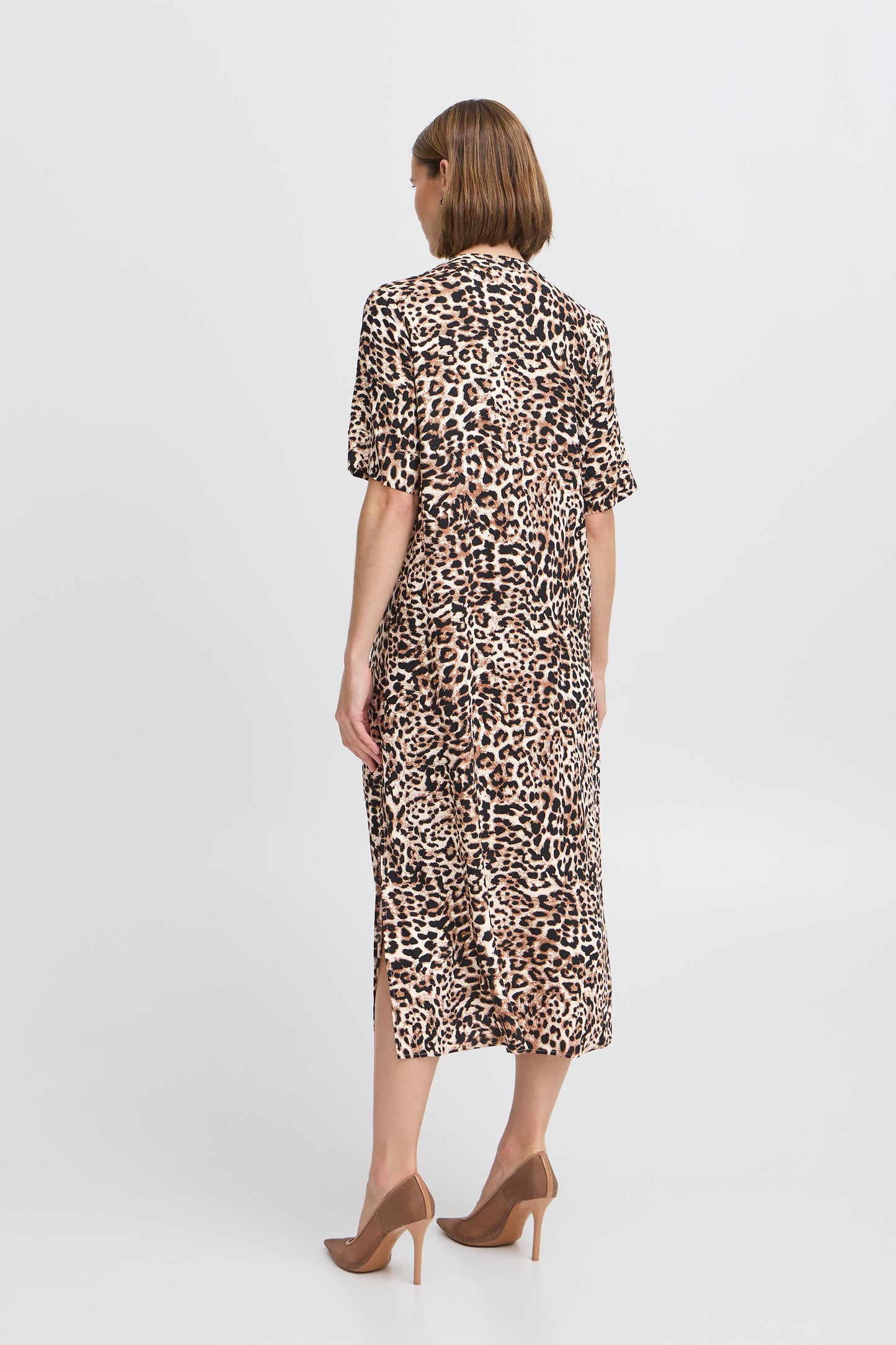 B Young Bymmjoella Dress | Birch Leopard