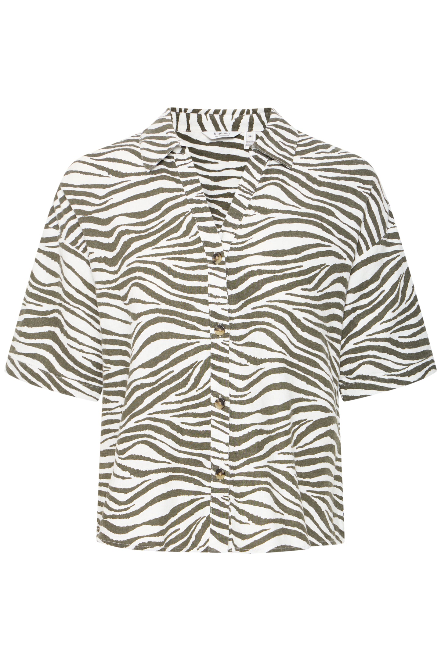 B Young Byfalakka Short Sleeve Shirt | Animal Kalamata Mix