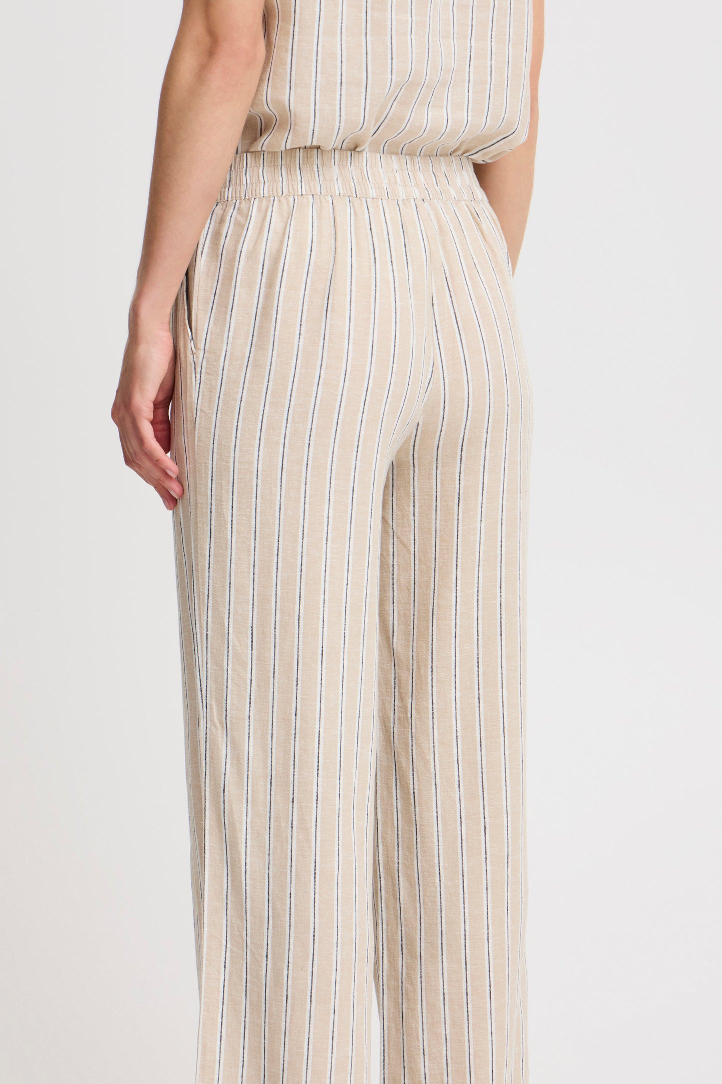 B Young Byfalakka Long Pants | Humus Stripe Mix