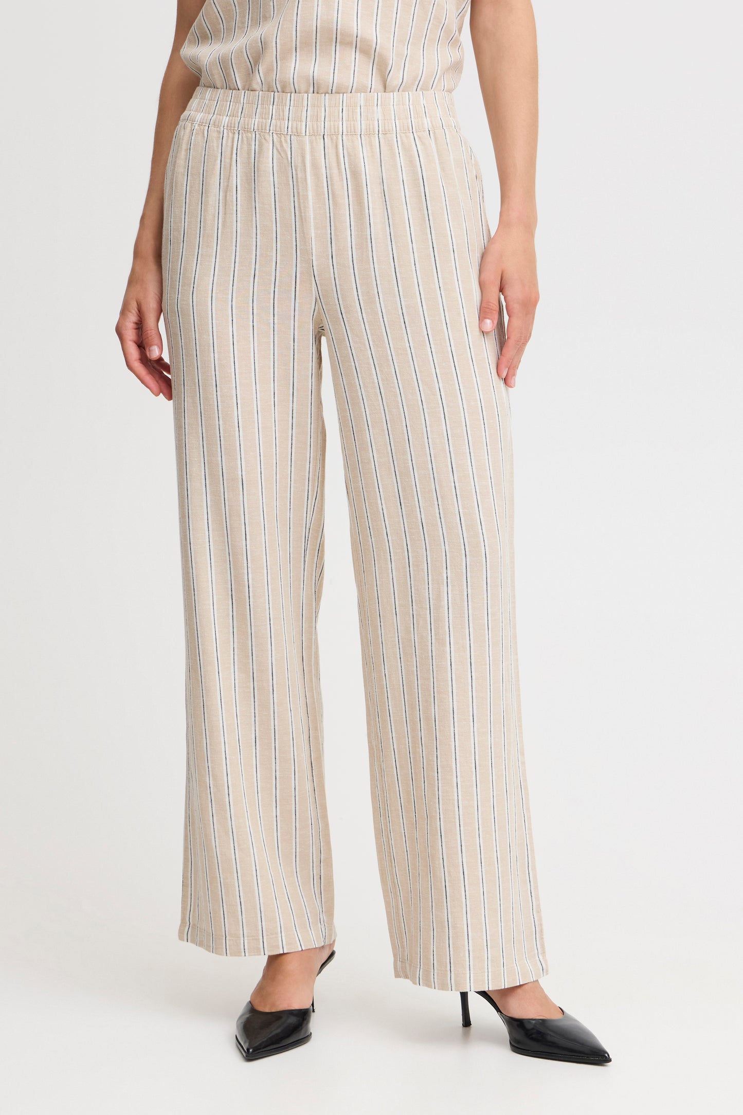 B Young Byfalakka Long Pants | Humus Stripe Mix