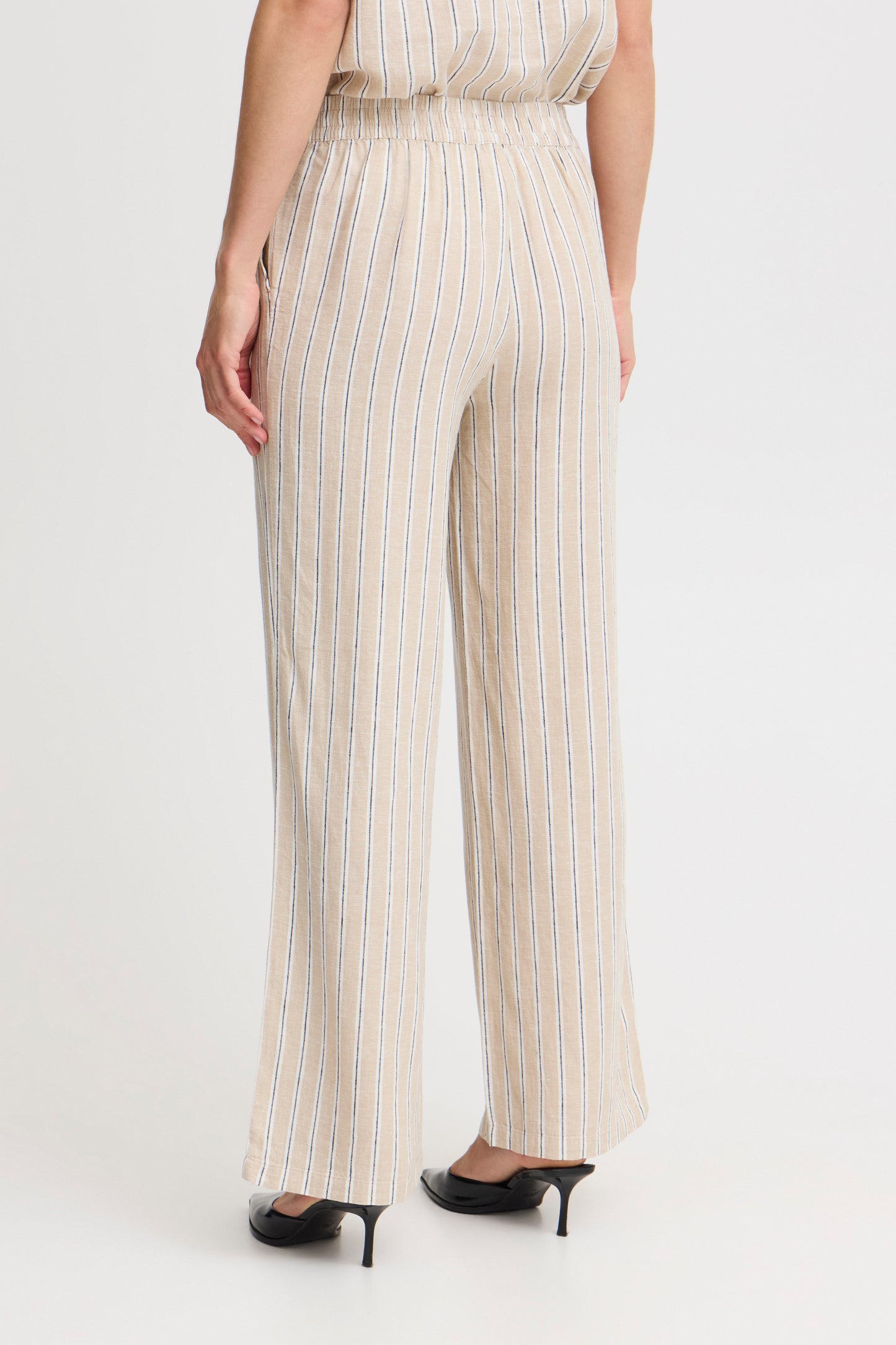 B Young Byfalakka Long Pants | Humus Stripe Mix