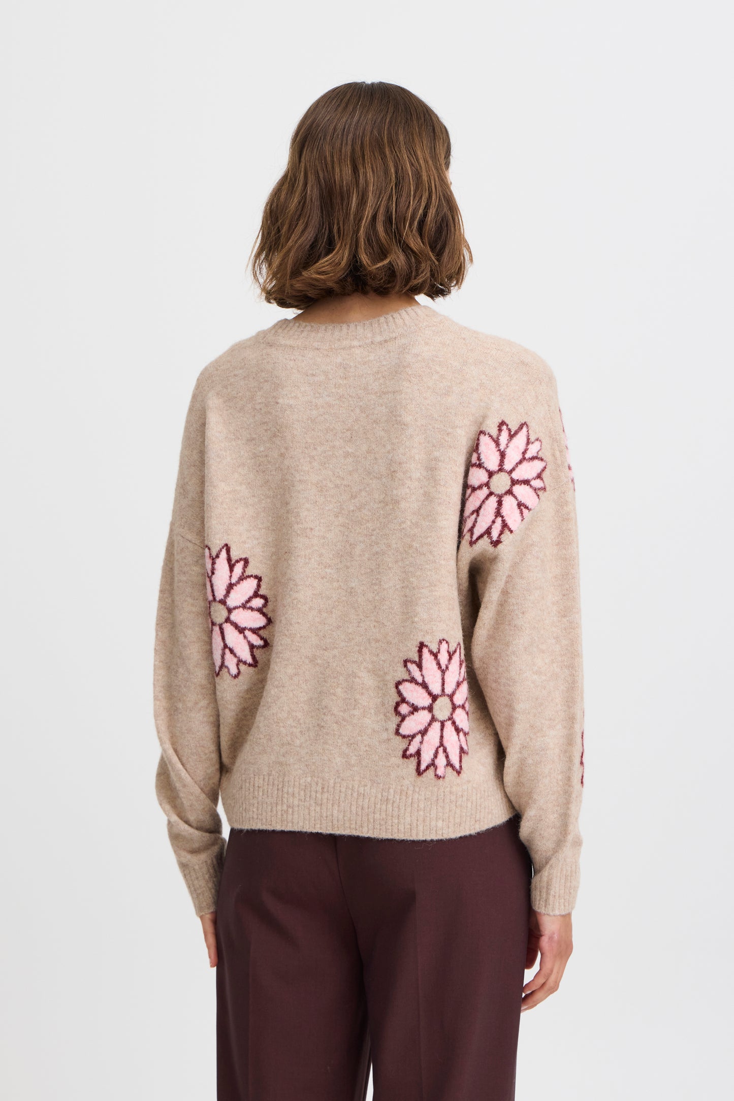 B Young Byomea Jumper | Cement Mix