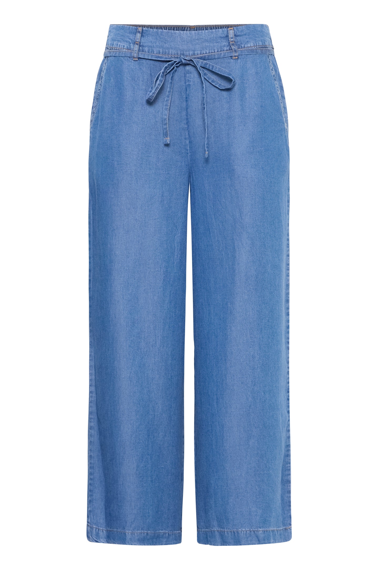 B Young Bykosmo Crop Pants | Mid Blue Wash