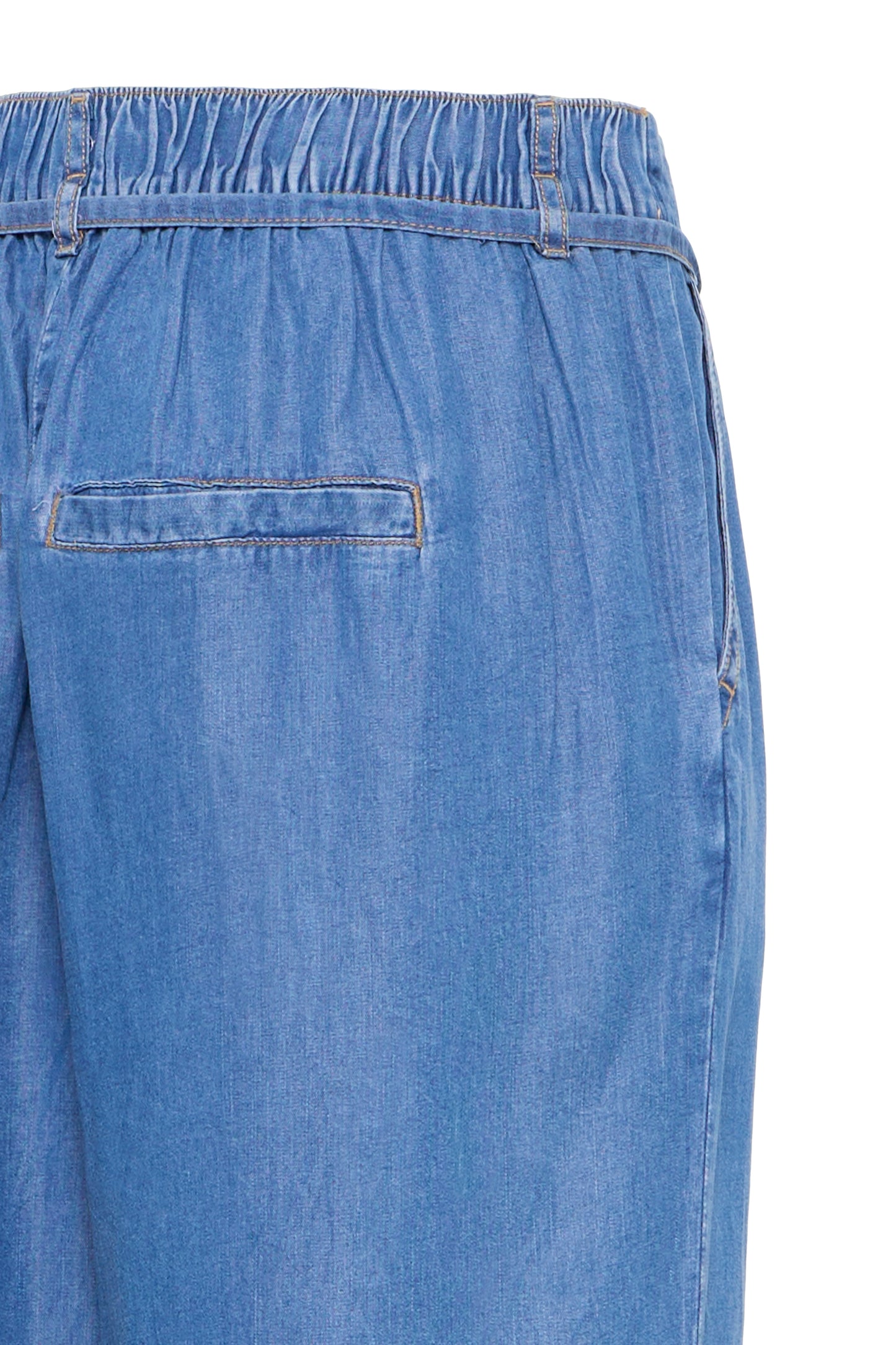 B Young Bykosmo Crop Pants | Mid Blue Wash