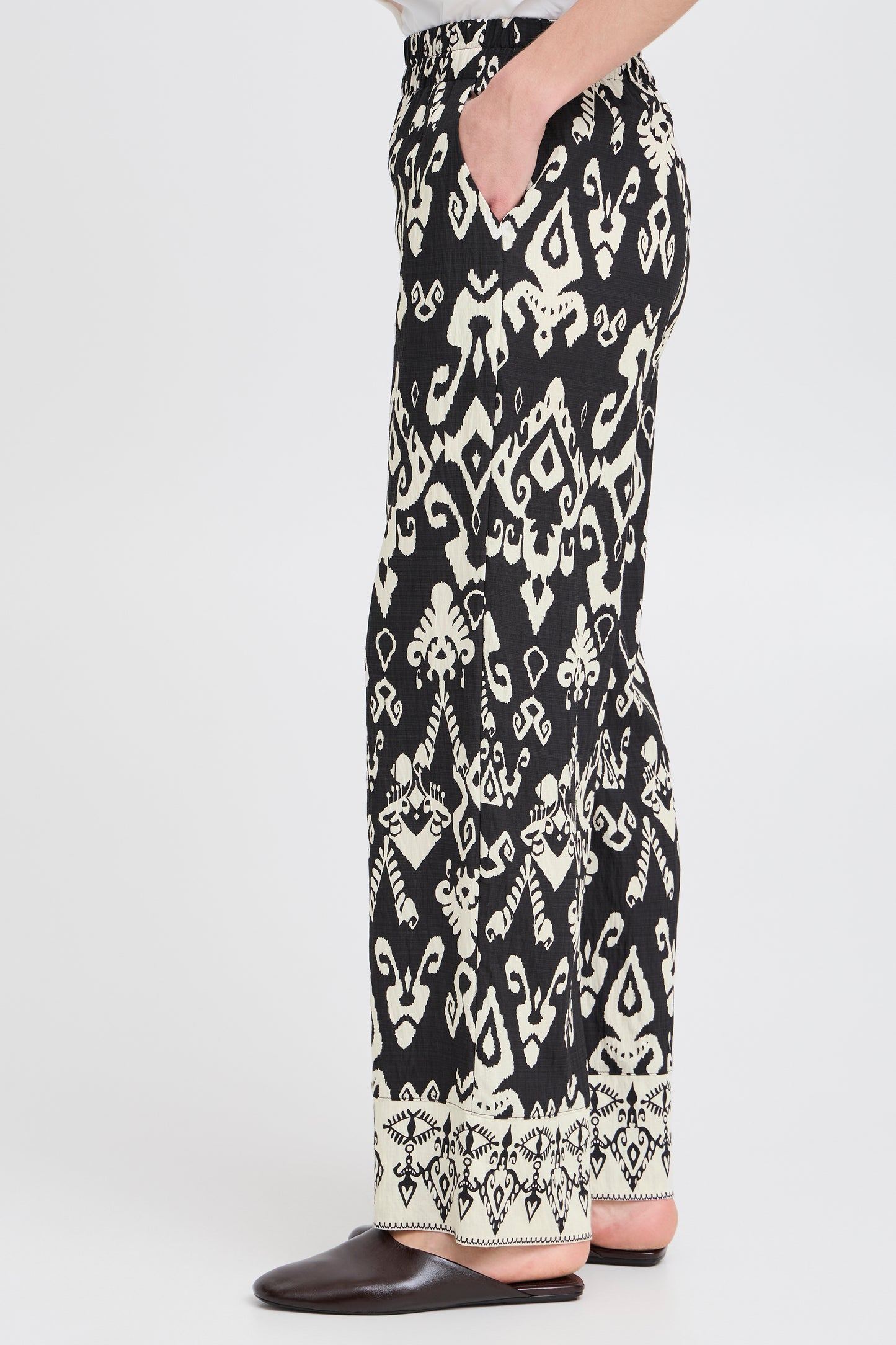 B Young Byjasmina Pants | Black Eth Mix