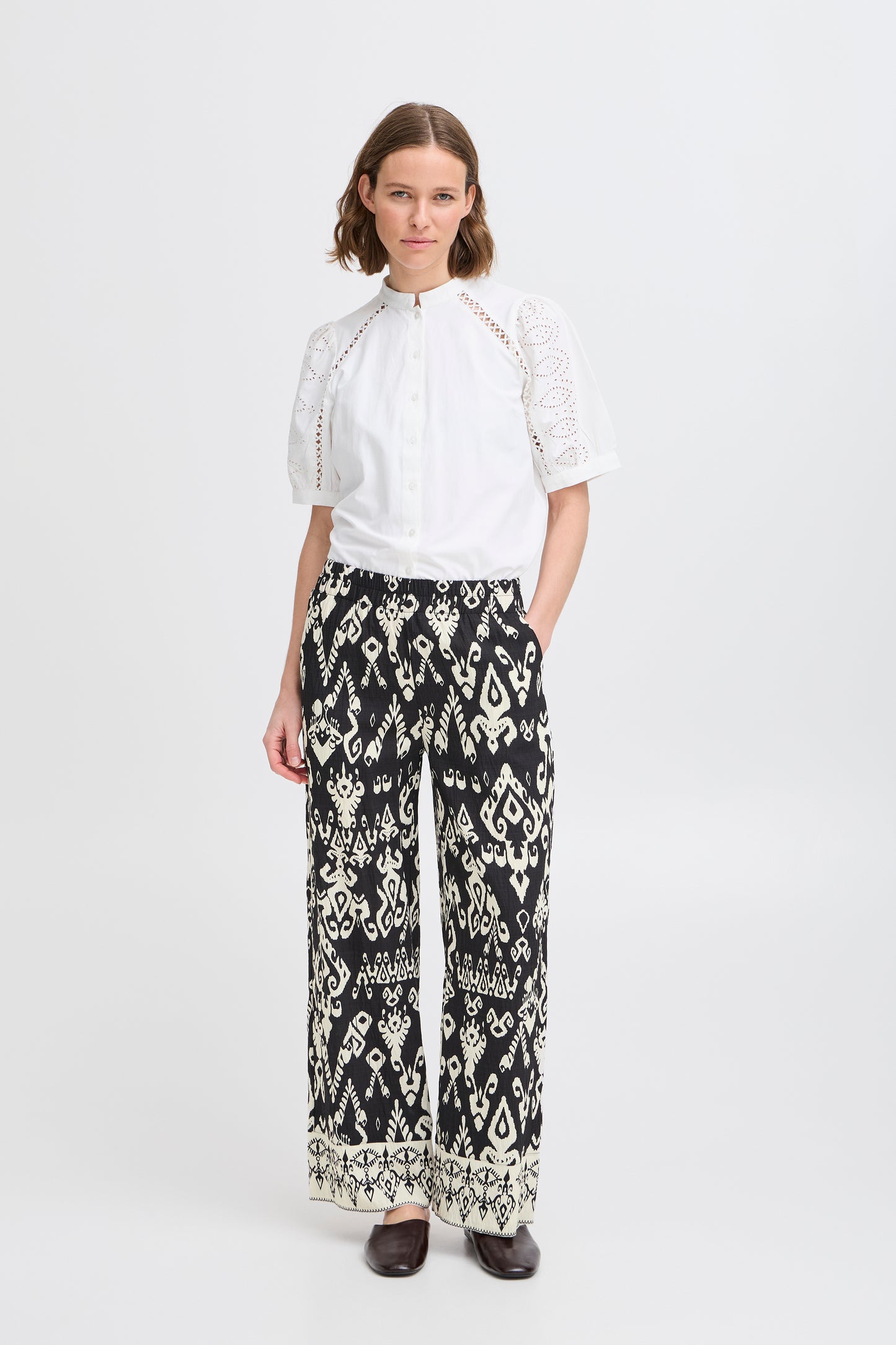 B Young Byjasmina Pants | Black Eth Mix