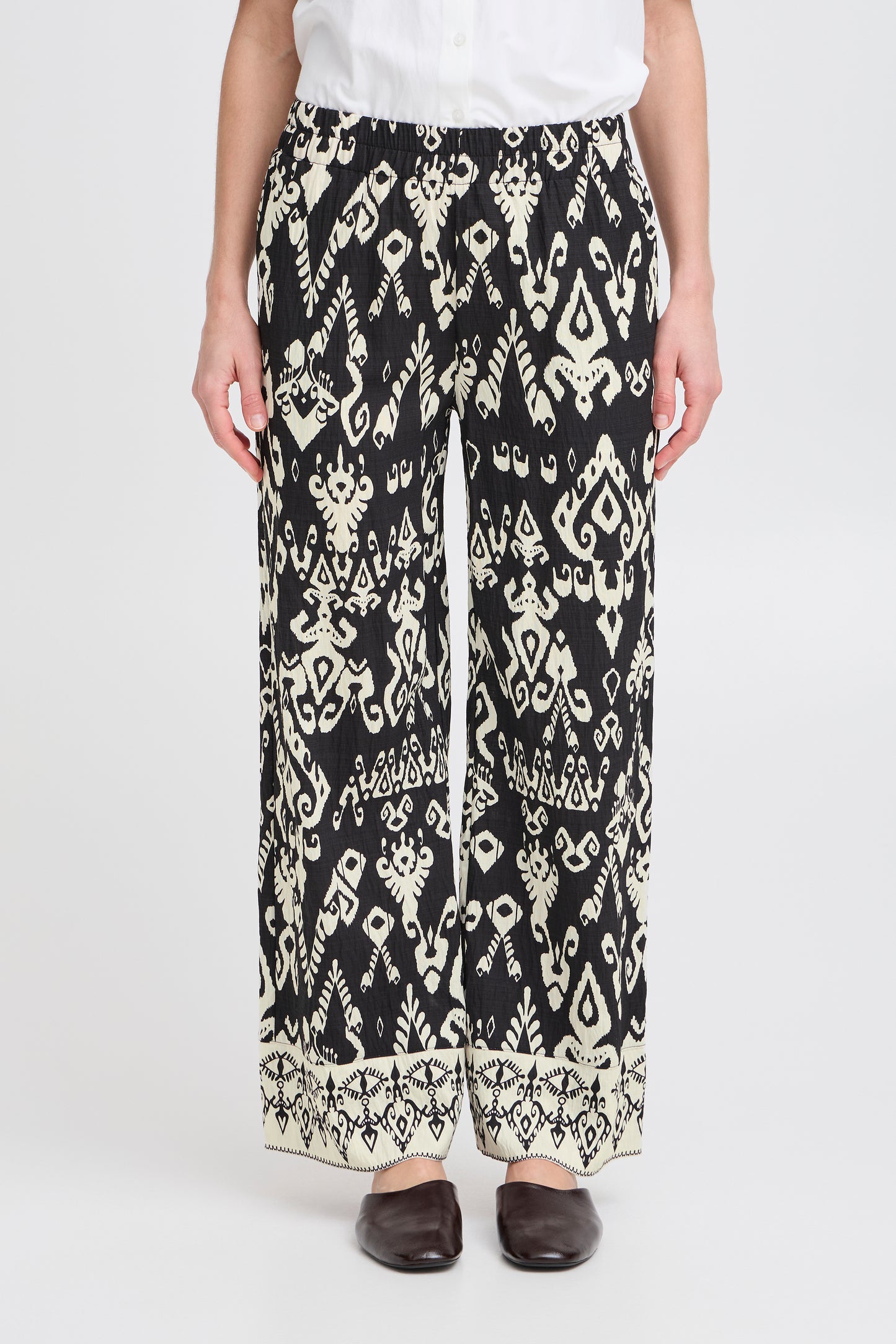 B Young Byjasmina Pants | Black Eth Mix