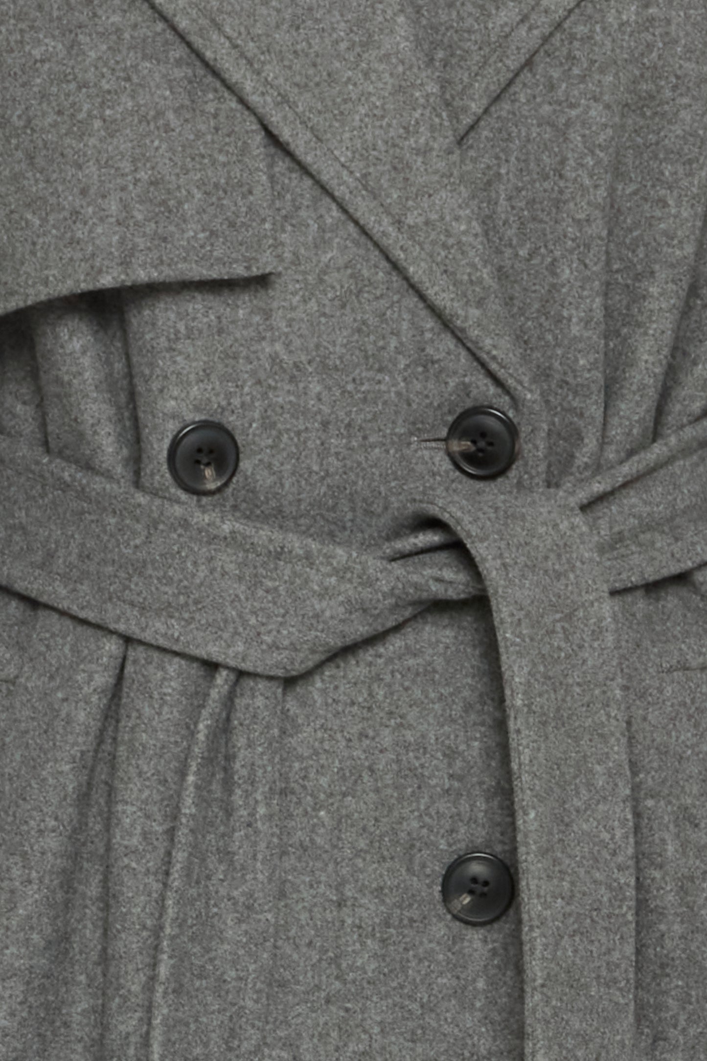 Bycilia Trenchcoat | Mid Grey Melange
