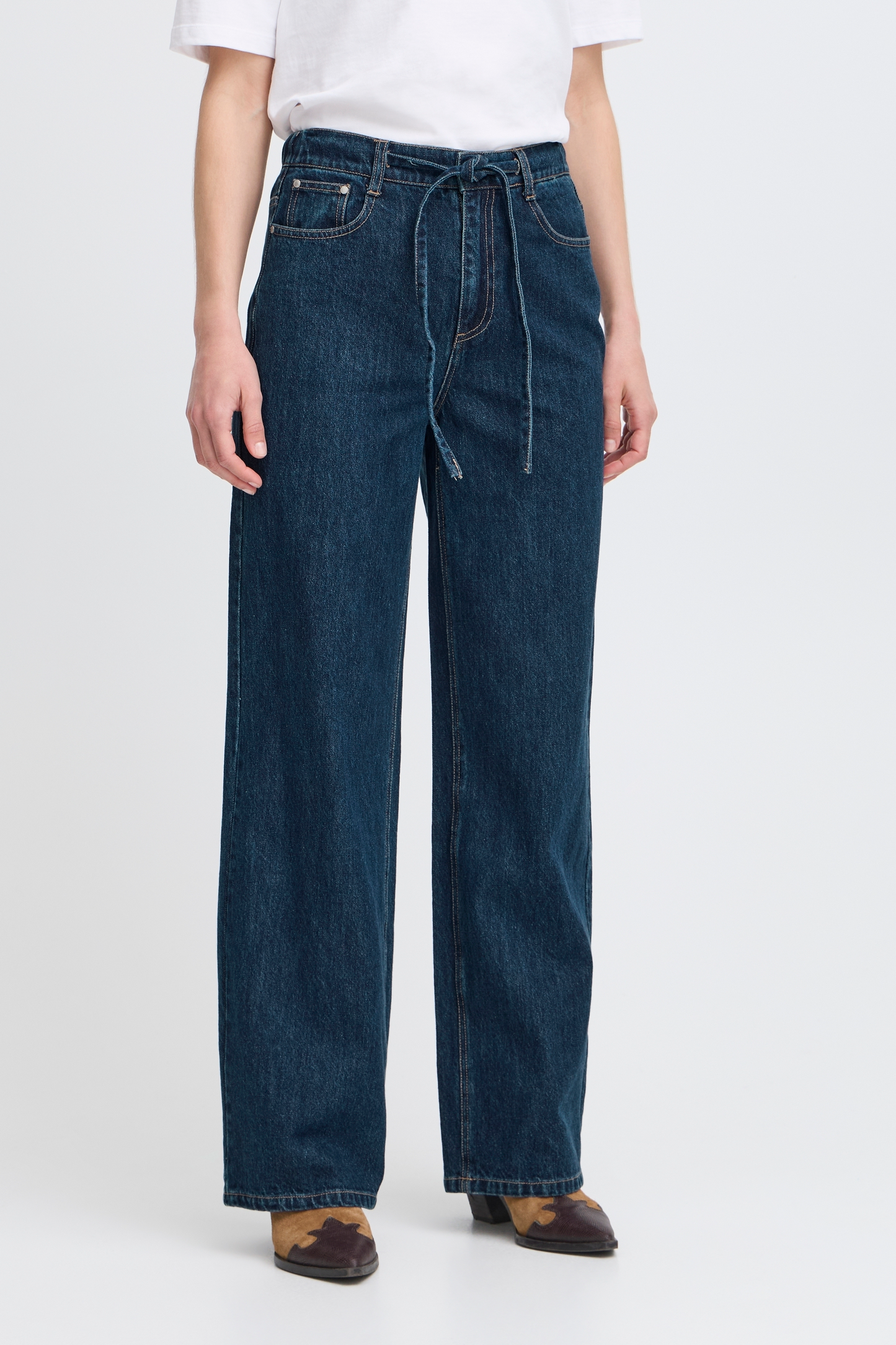 B Young Bylukan Jeans | Dark Blue Denim